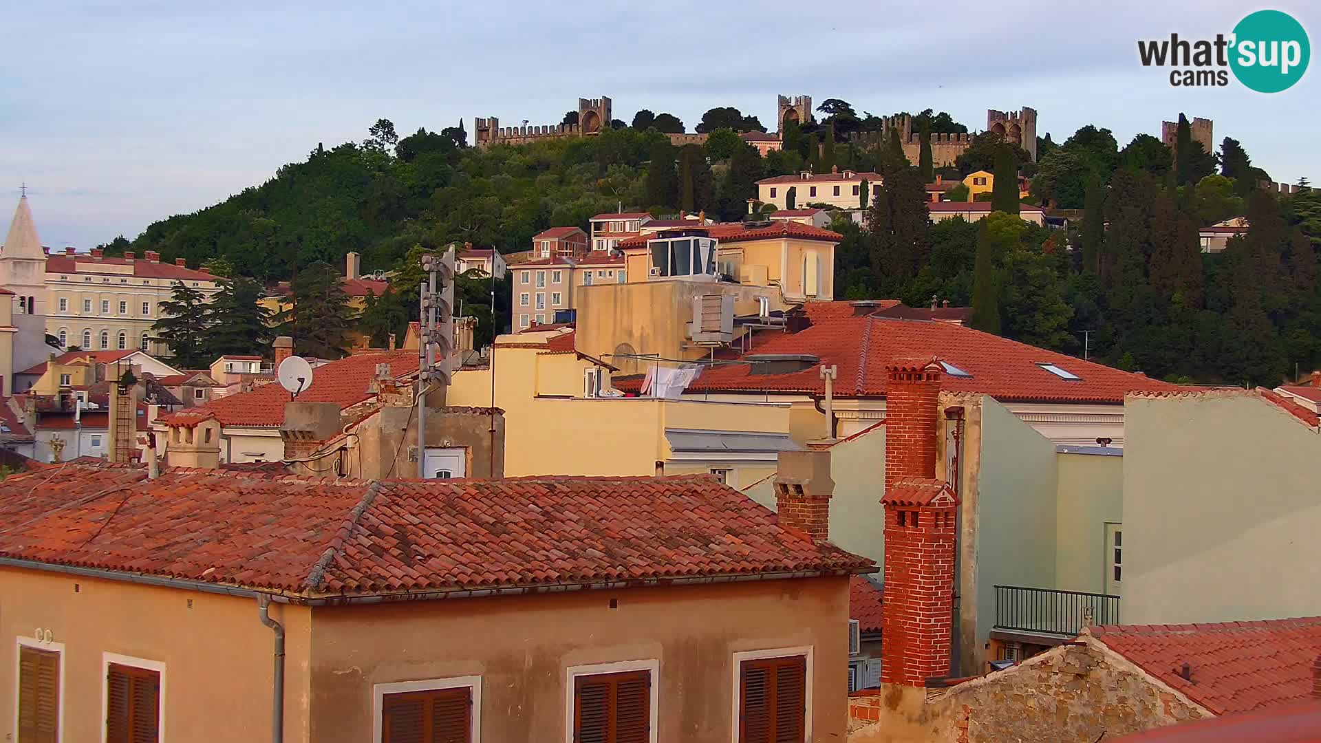 PIRAN Punta webcam | Seaside Promenade | Hotel Piran