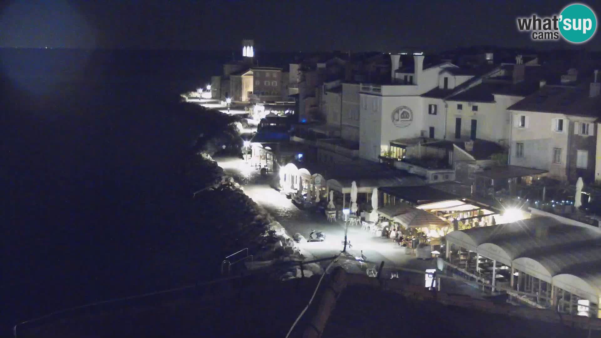 PIRAN Webcam | Strandpromenade Punta | Hotel Piran
