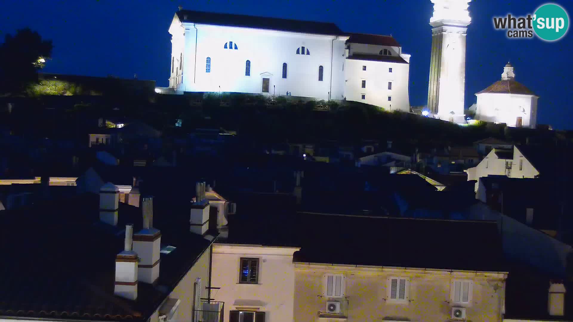 PIRAN Webcam | Strandpromenade Punta | Hotel Piran