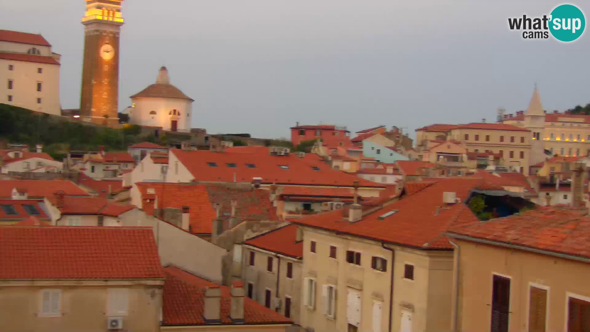 PIRAN Webcam | Strandpromenade Punta | Hotel Piran