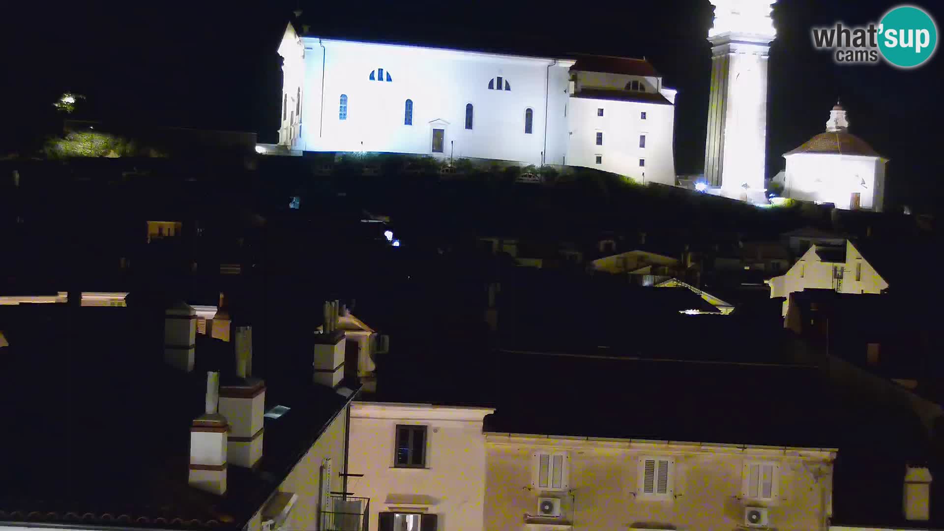 PIRAN Punta webcam | Seaside Promenade | Hotel Piran