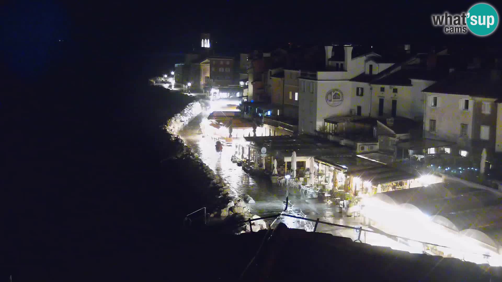 PIRAN Webcam | Strandpromenade Punta | Hotel Piran