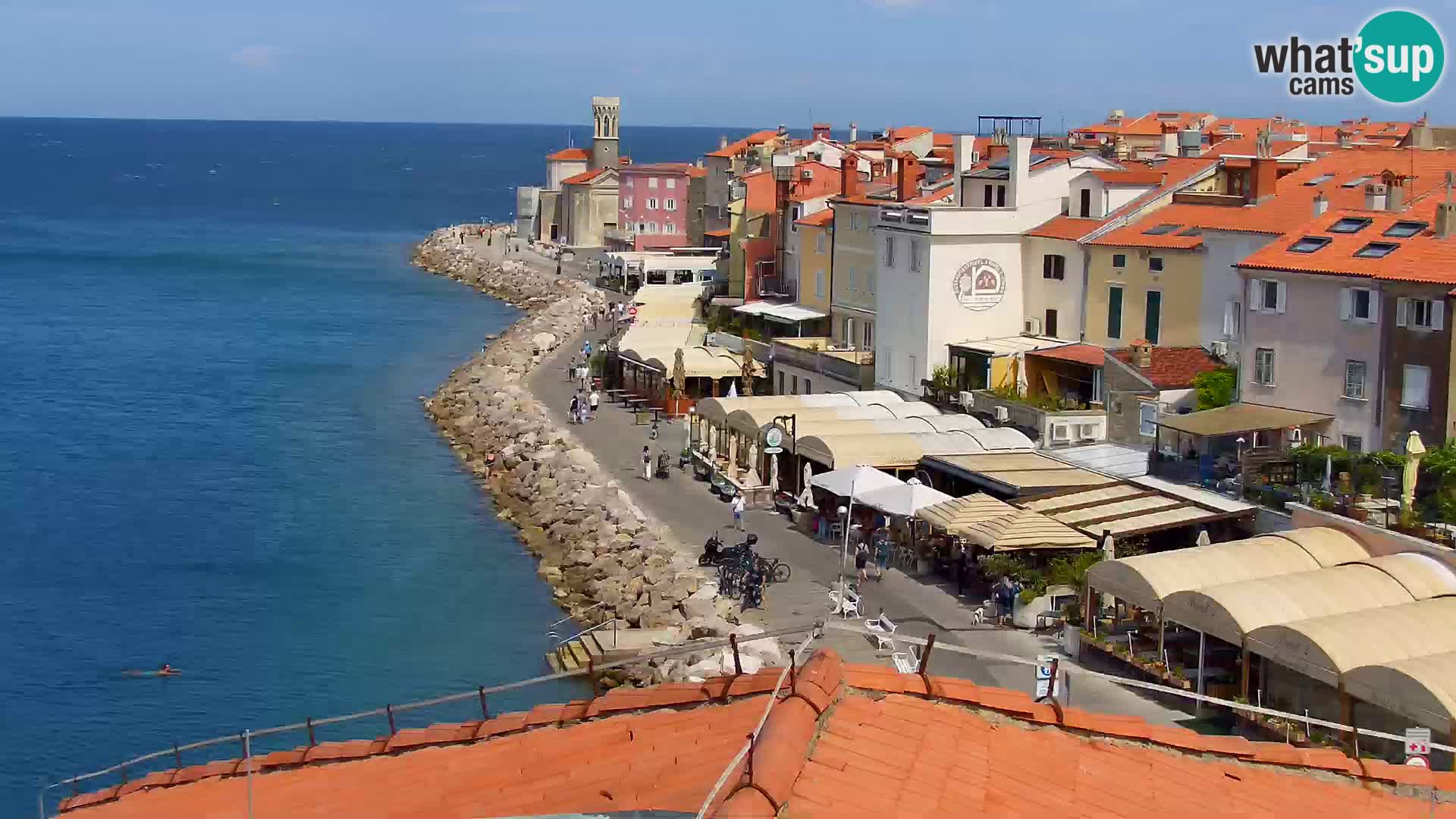 ﻿Pirano Webcam | Lungomare di Pirano | Hotel Piran