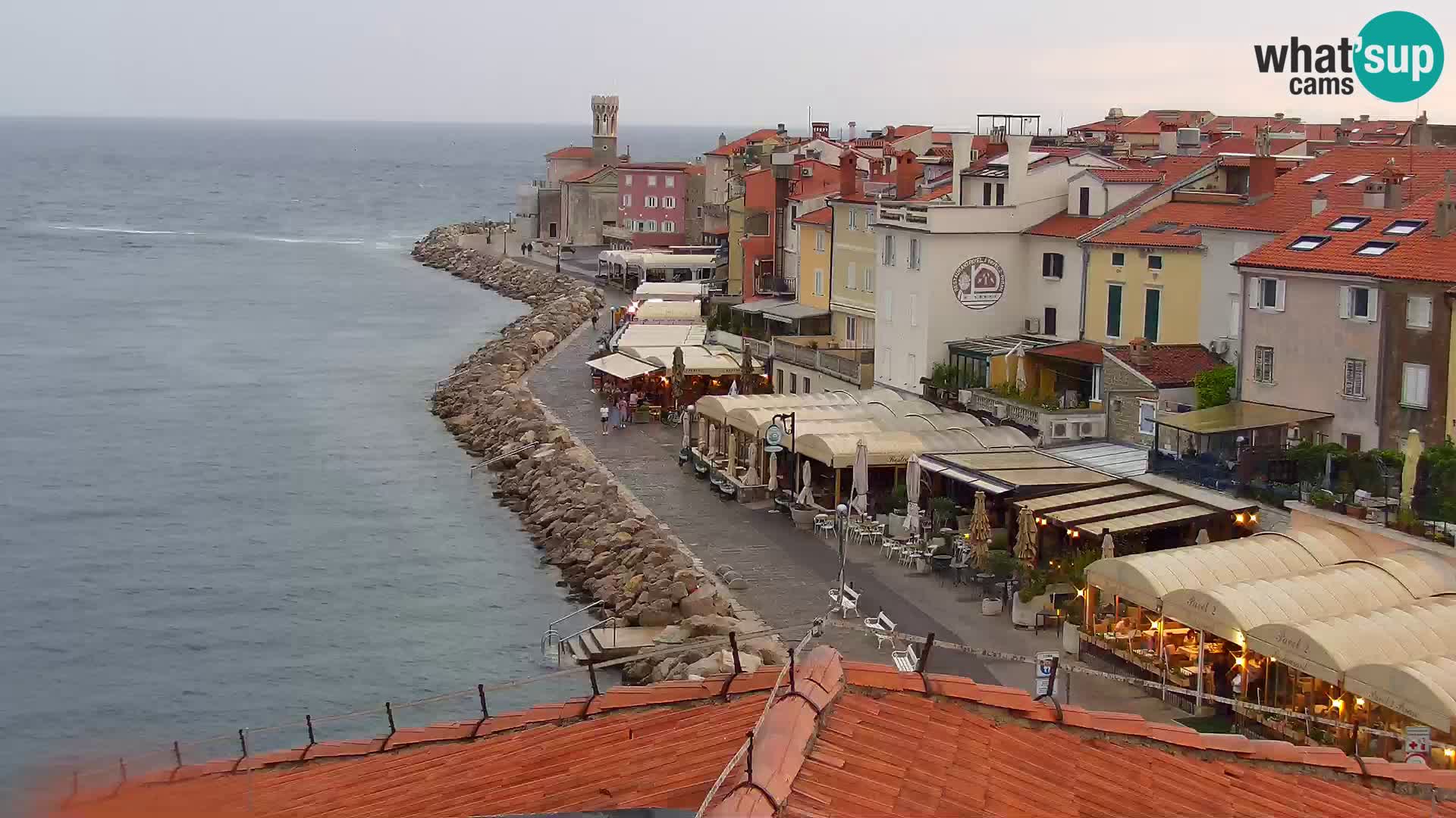﻿Pirano Webcam | Lungomare di Pirano | Hotel Piran