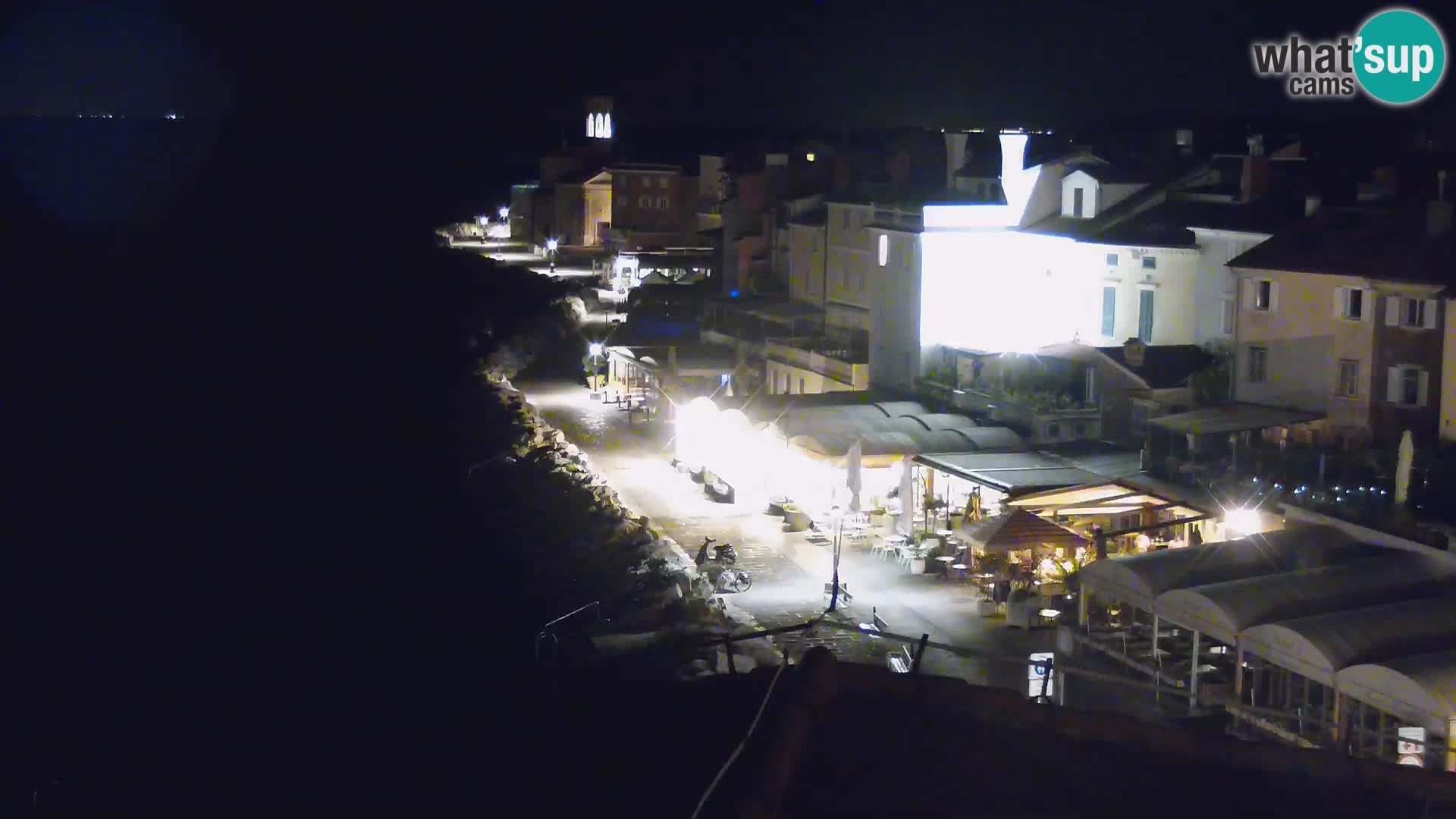 PIRAN Webcam | Strandpromenade Punta | Hotel Piran