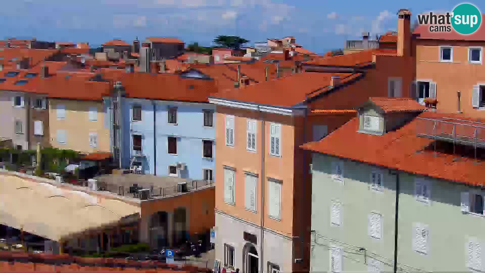 PIRAN Webcam | Strandpromenade Punta | Hotel Piran
