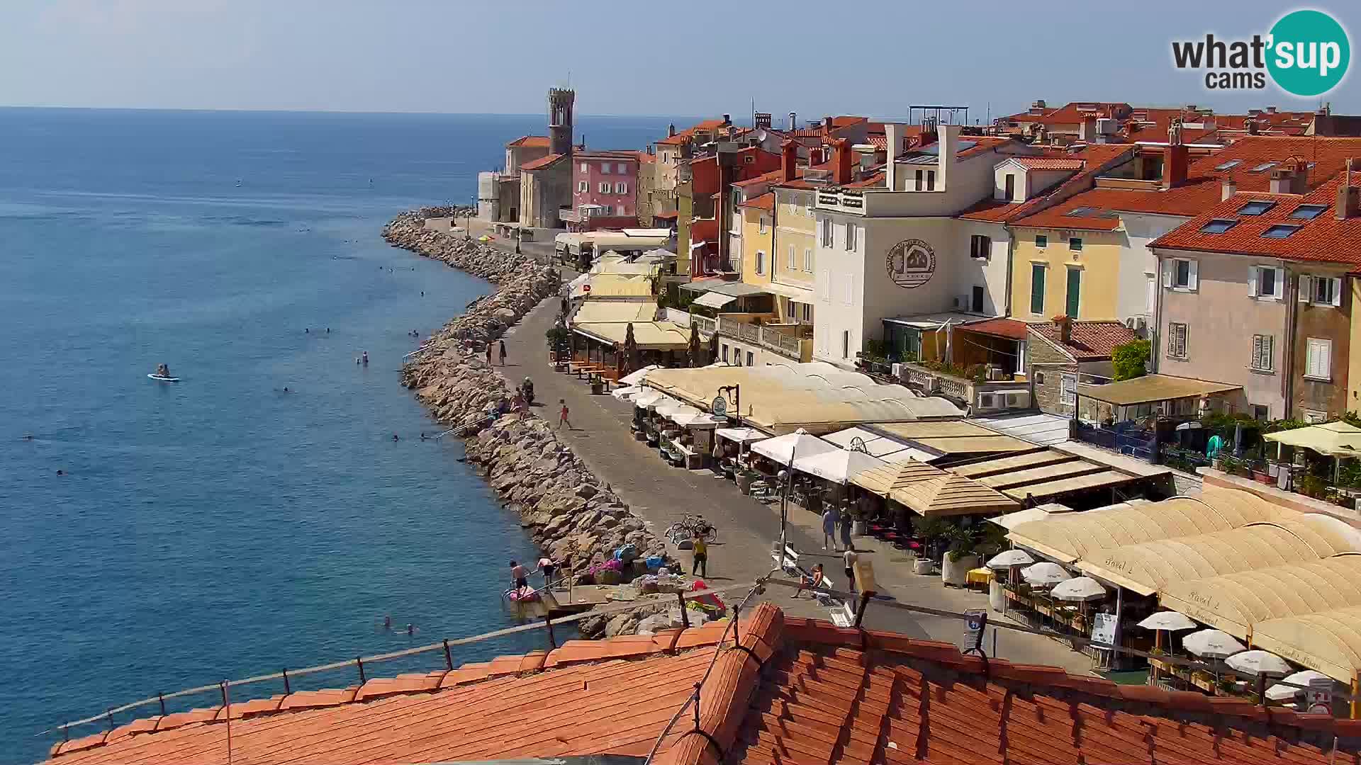 Spletna kamera Piran punta | Piransko nabrežje ¨- Hotel Piran