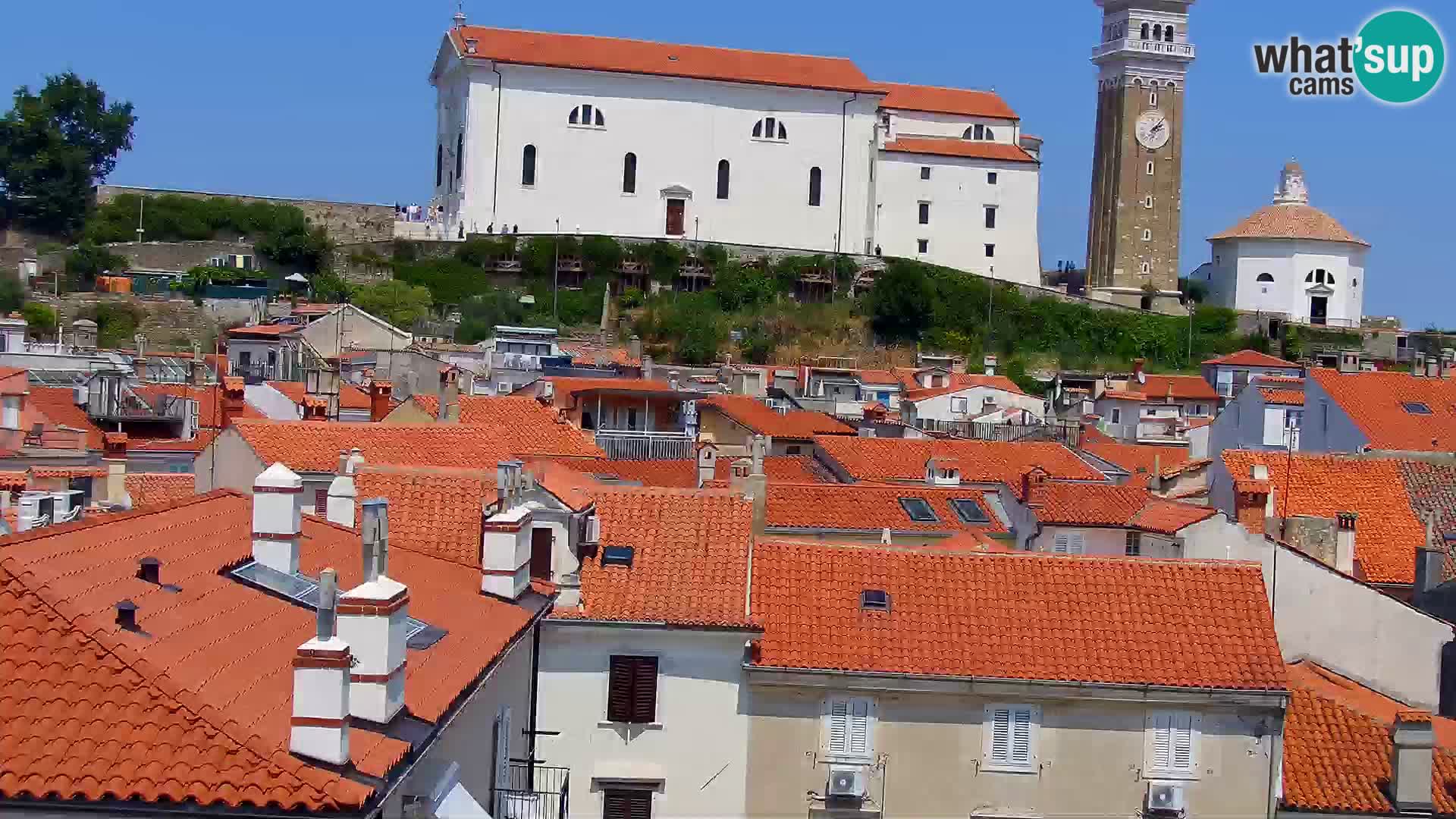 PIRAN Webcam | Strandpromenade Punta | Hotel Piran