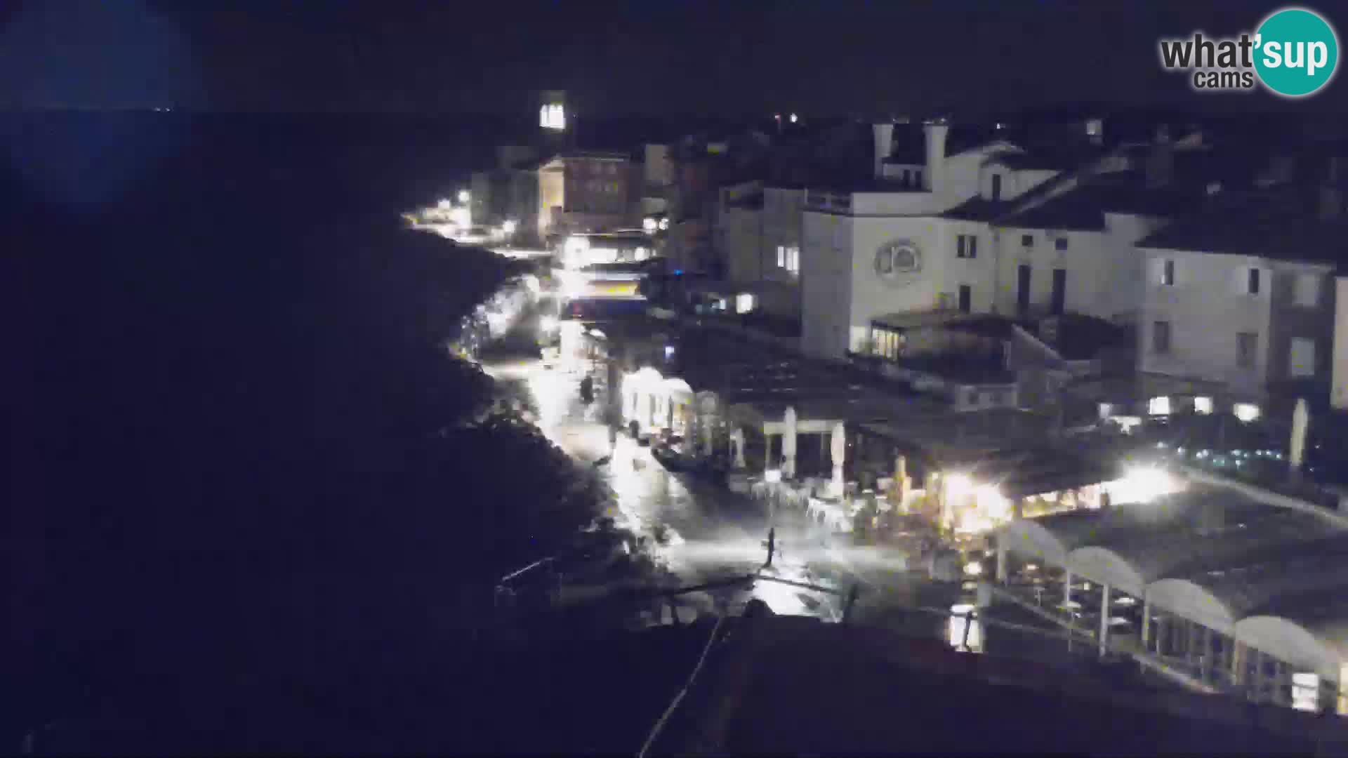 PIRAN Webcam | Strandpromenade Punta | Hotel Piran