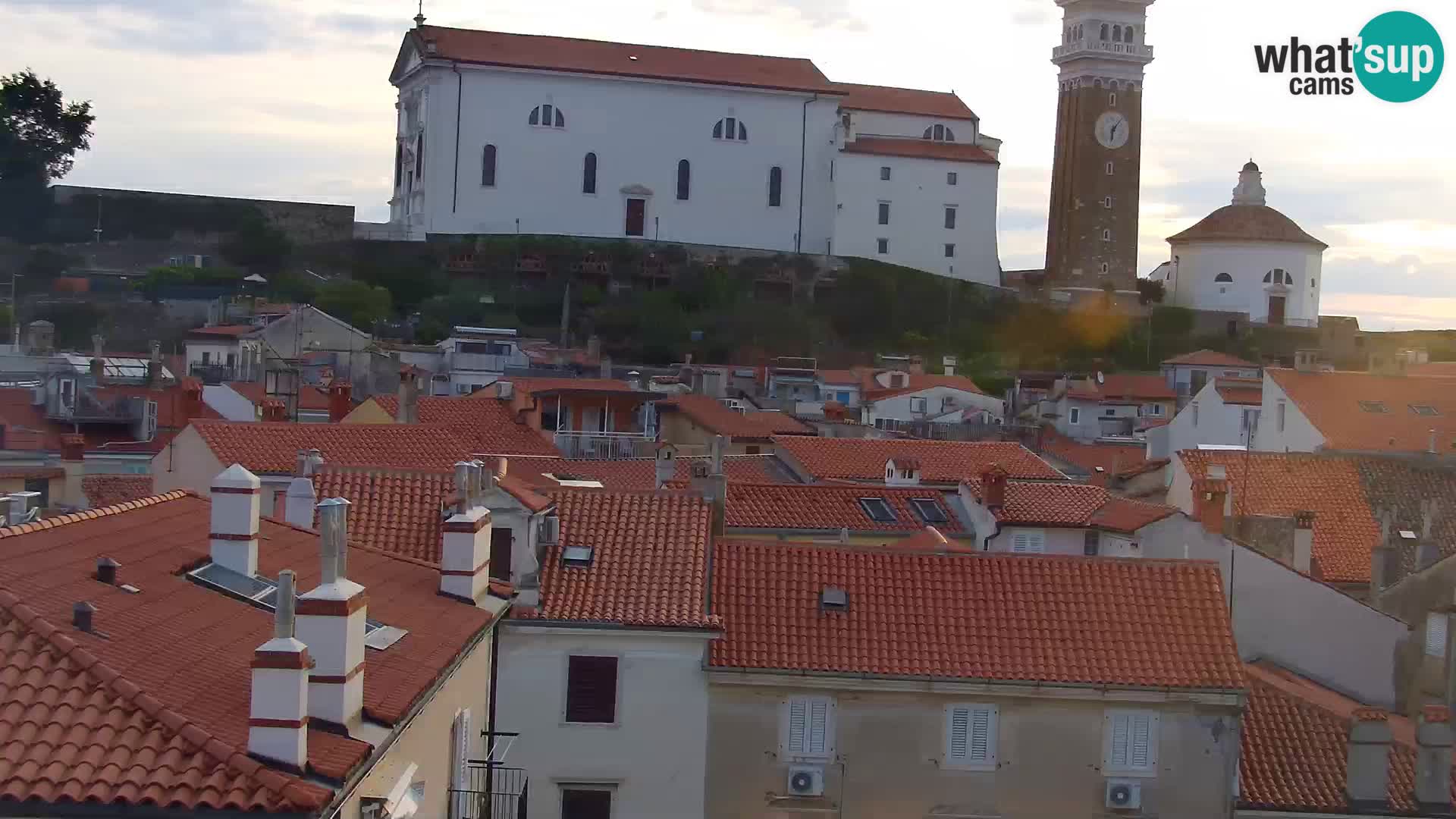 PIRAN Webcam | Strandpromenade Punta | Hotel Piran