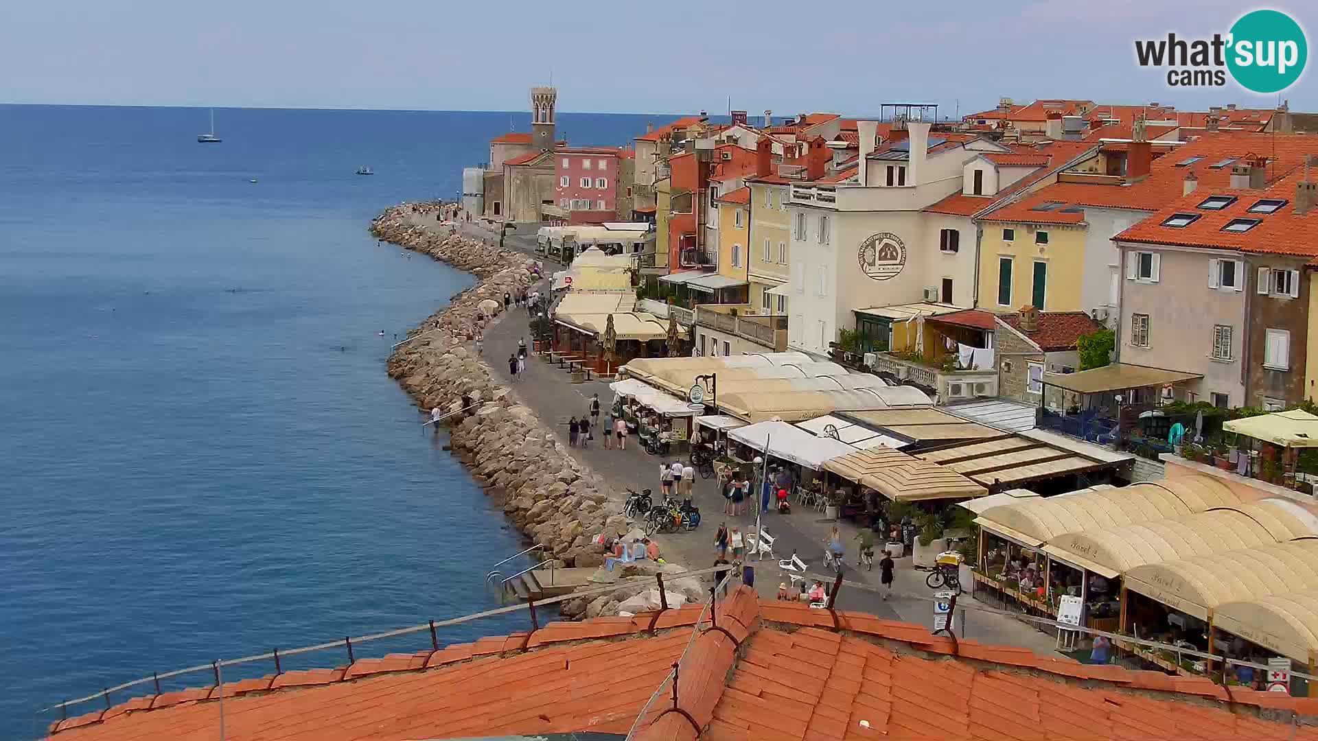 ﻿Pirano Webcam | Lungomare di Pirano | Hotel Piran