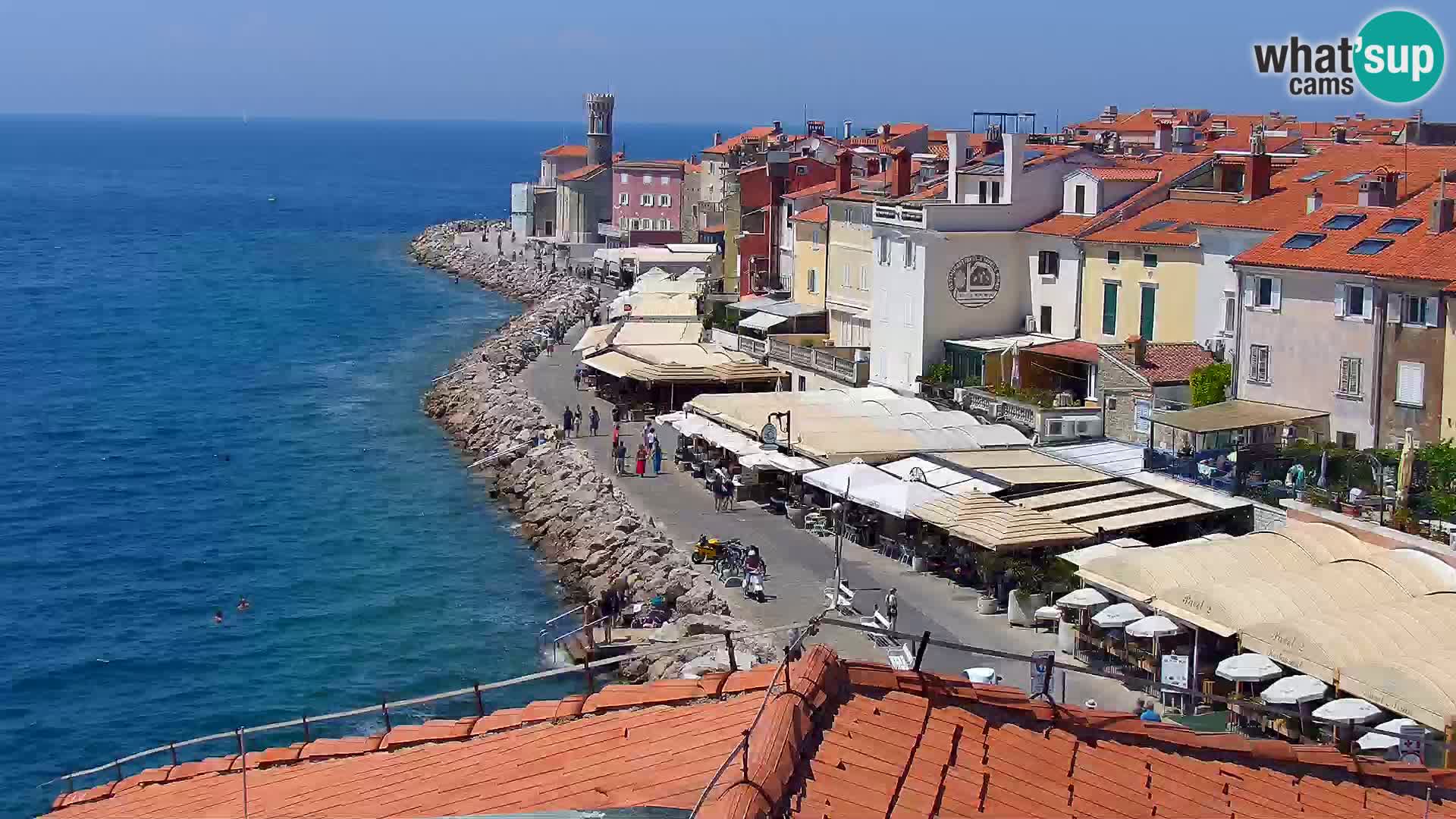 Spletna kamera Piran punta | Piransko nabrežje ¨- Hotel Piran