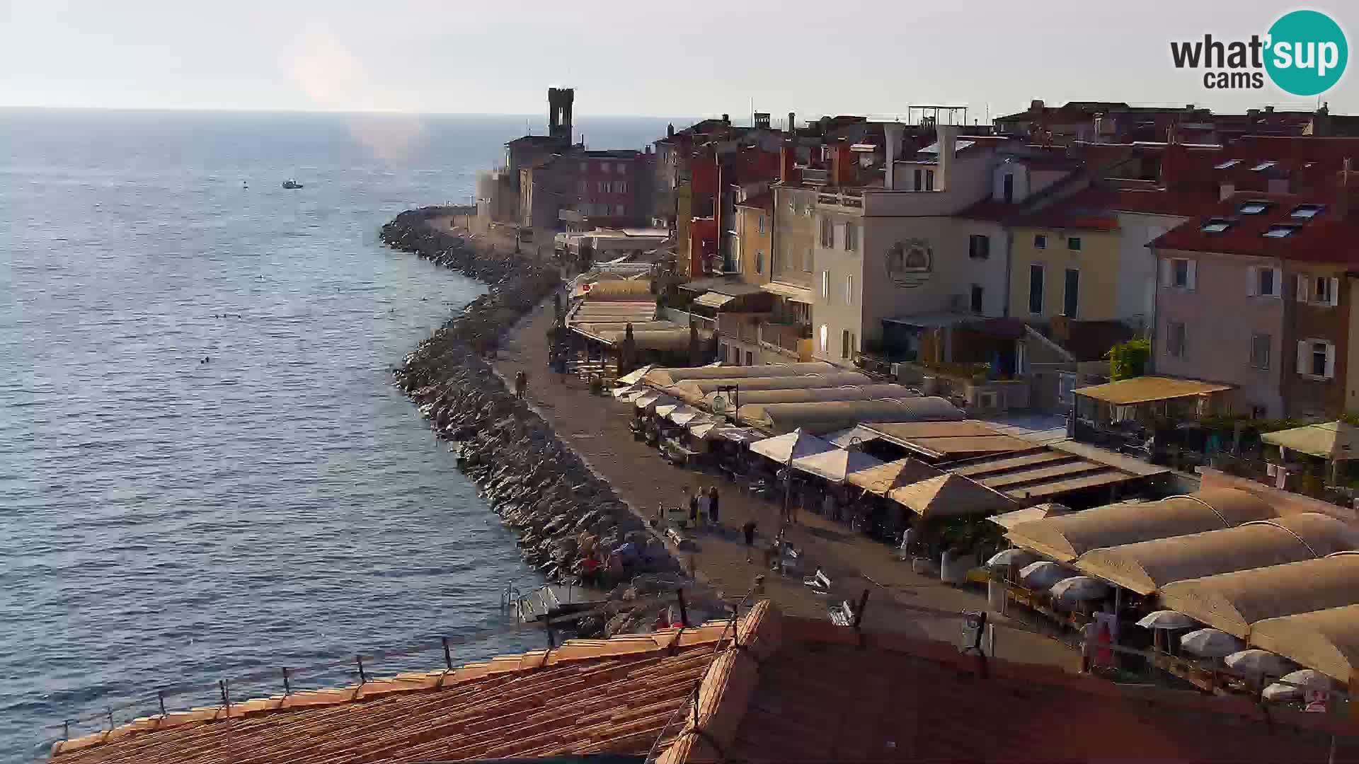 Spletna kamera Piran punta | Piransko nabrežje ¨- Hotel Piran