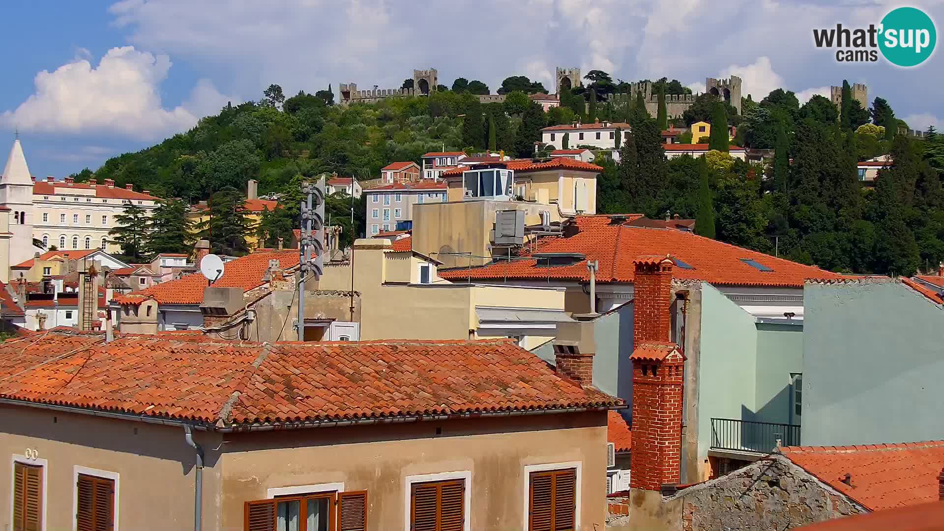 PIRAN Punta webcam | Seaside Promenade | Hotel Piran