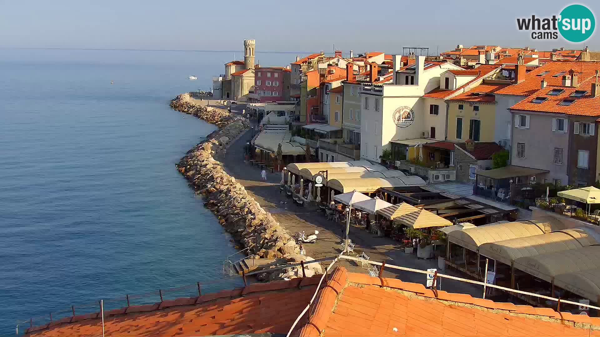 ﻿Pirano Webcam | Lungomare di Pirano | Hotel Piran