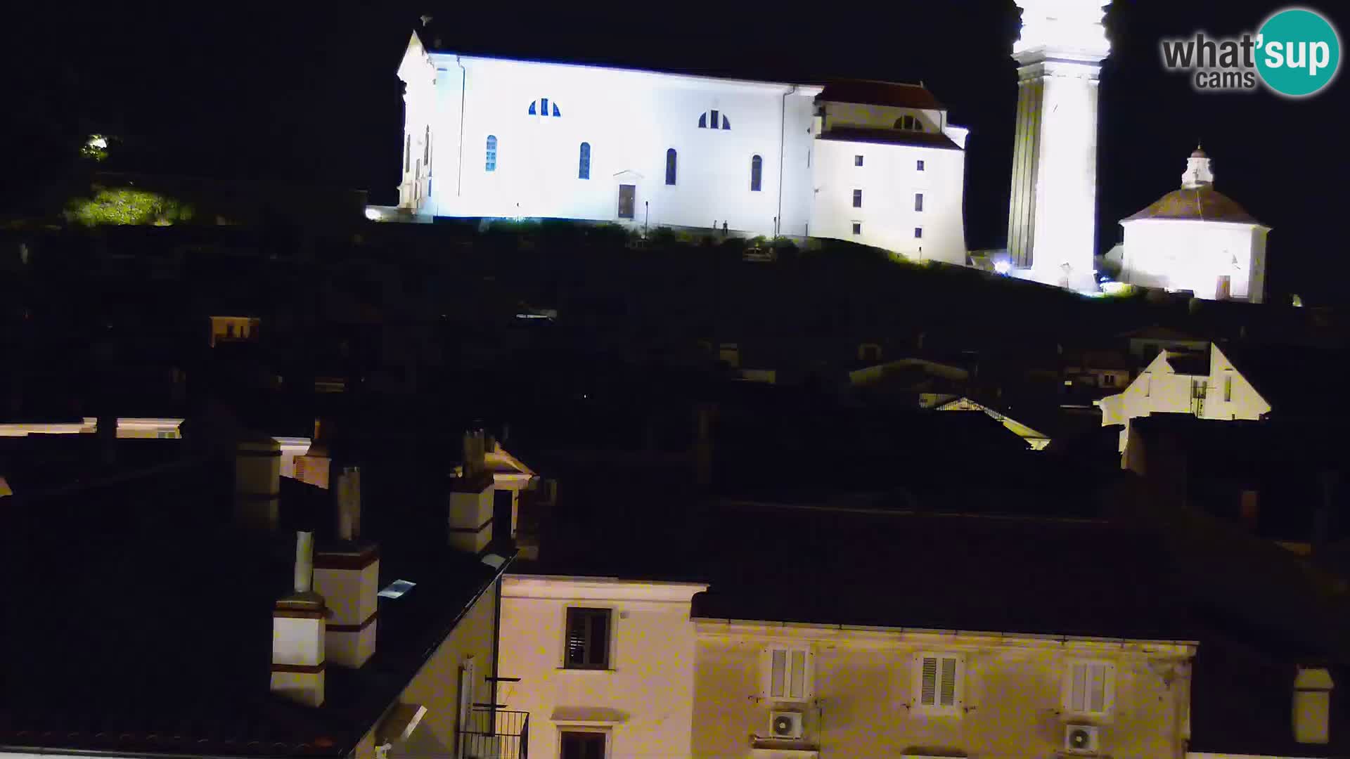 PIRAN Punta webcam | Seaside Promenade | Hotel Piran