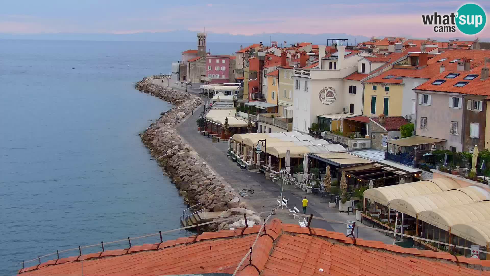 PIRAN Webcam | Strandpromenade Punta | Hotel Piran
