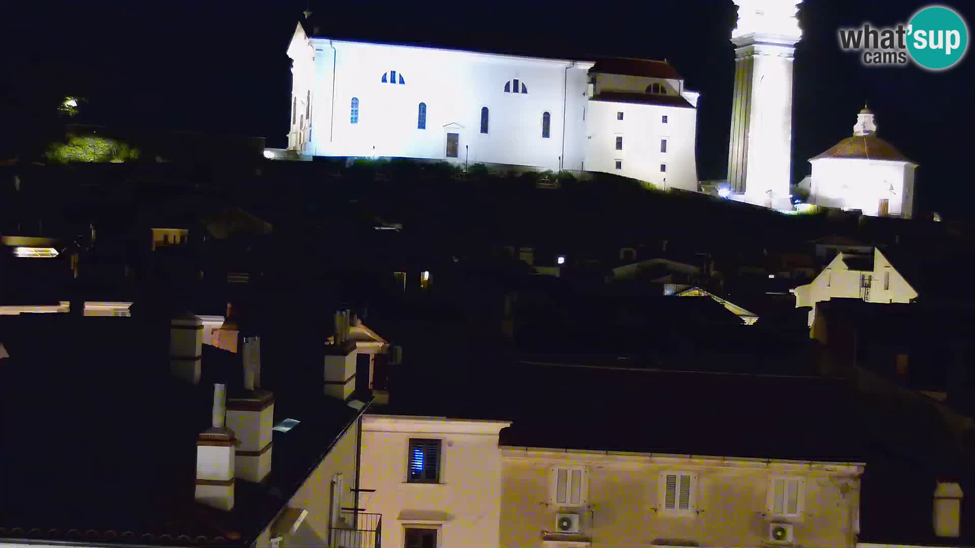 PIRAN Punta webcam | Seaside Promenade | Hotel Piran
