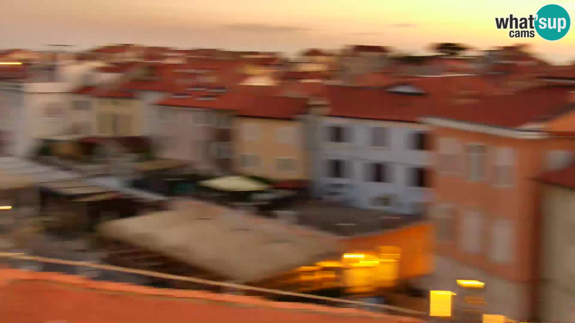 PIRAN Punta webcam | Seaside Promenade | Hotel Piran