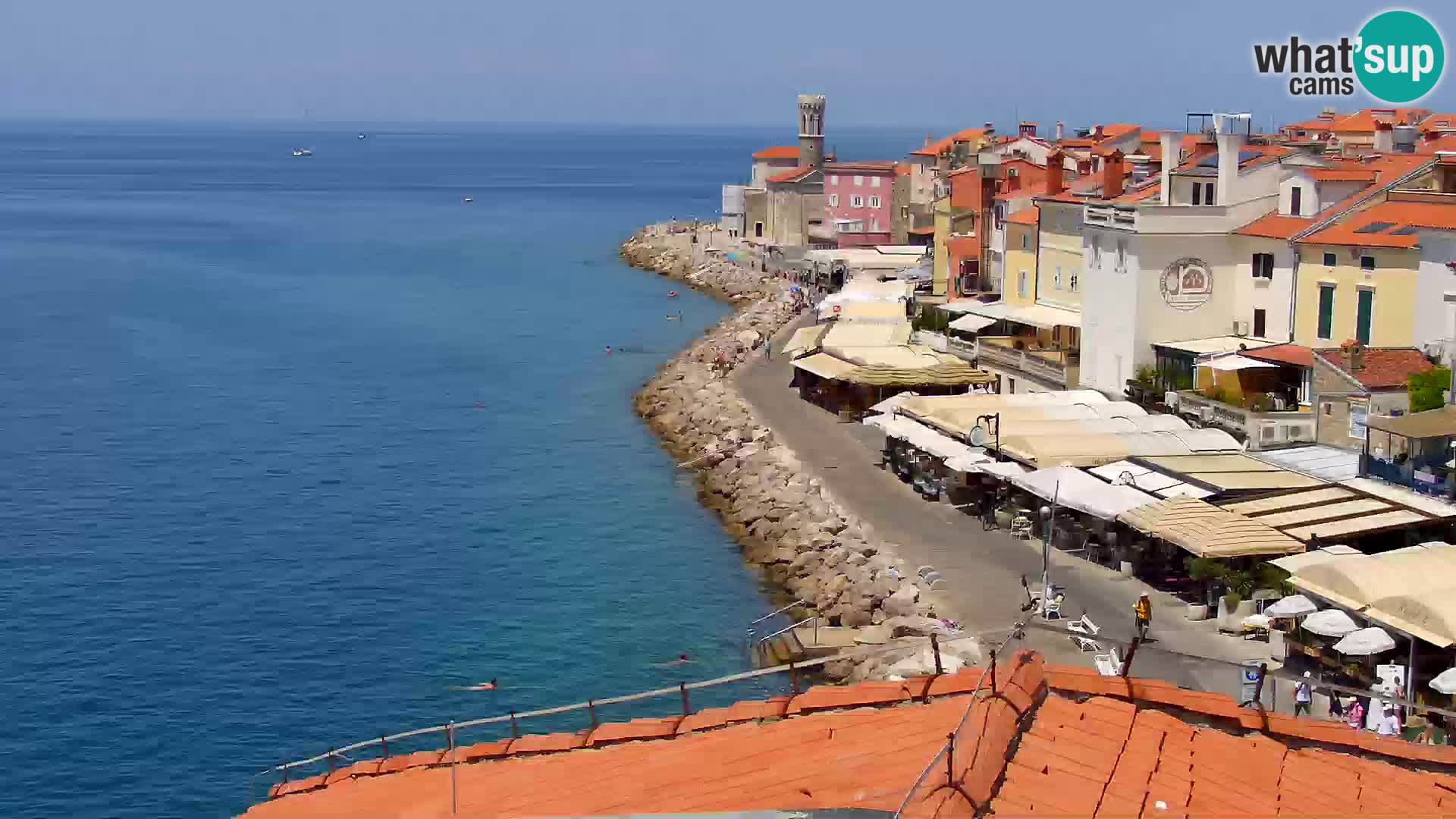 Spletna kamera Piran punta | Piransko nabrežje ¨- Hotel Piran