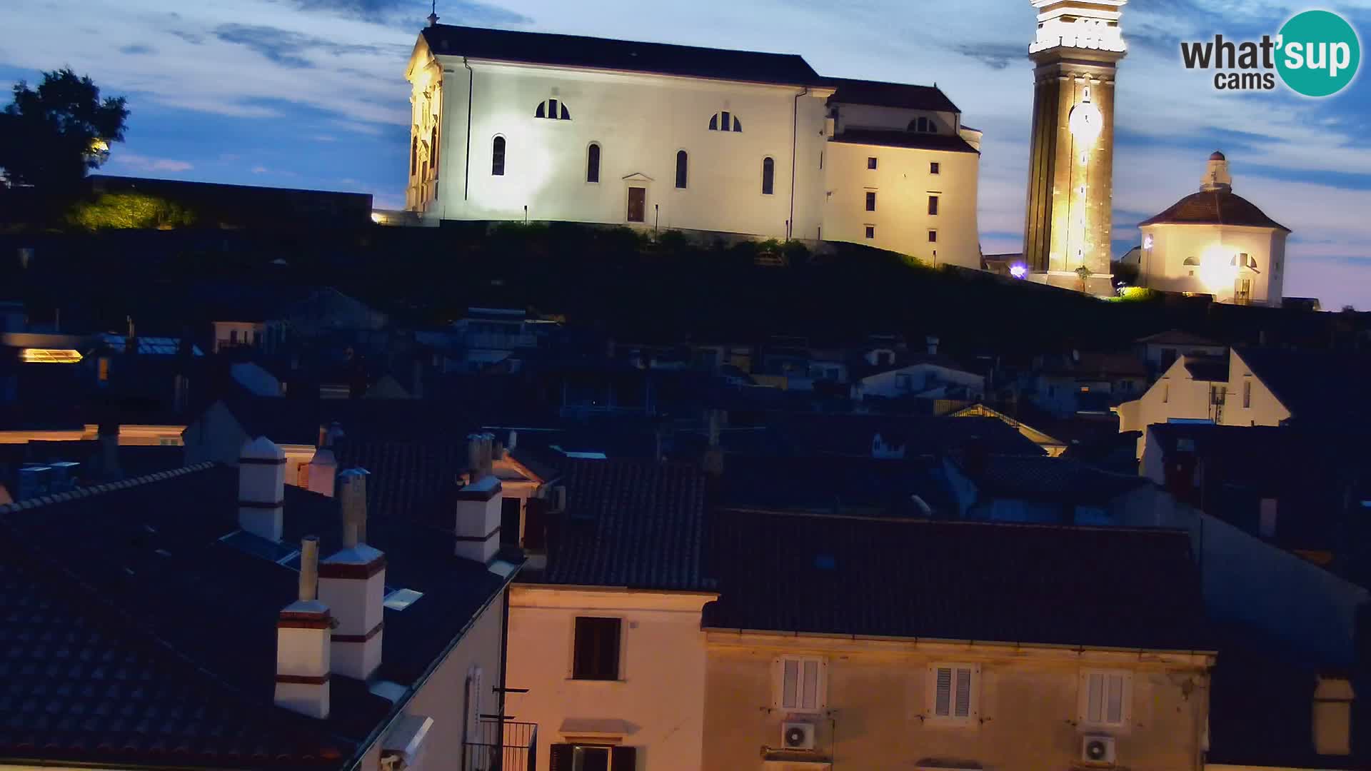 PIRAN Webcam | Strandpromenade Punta | Hotel Piran