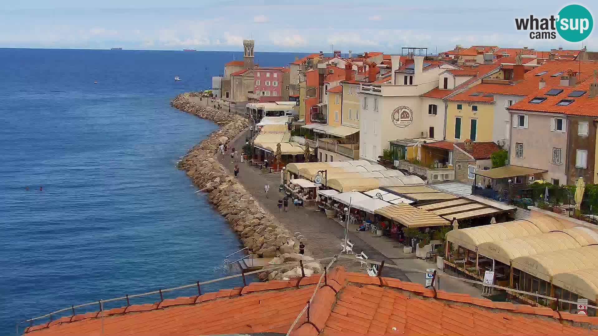 ﻿Pirano Webcam | Lungomare di Pirano | Hotel Piran