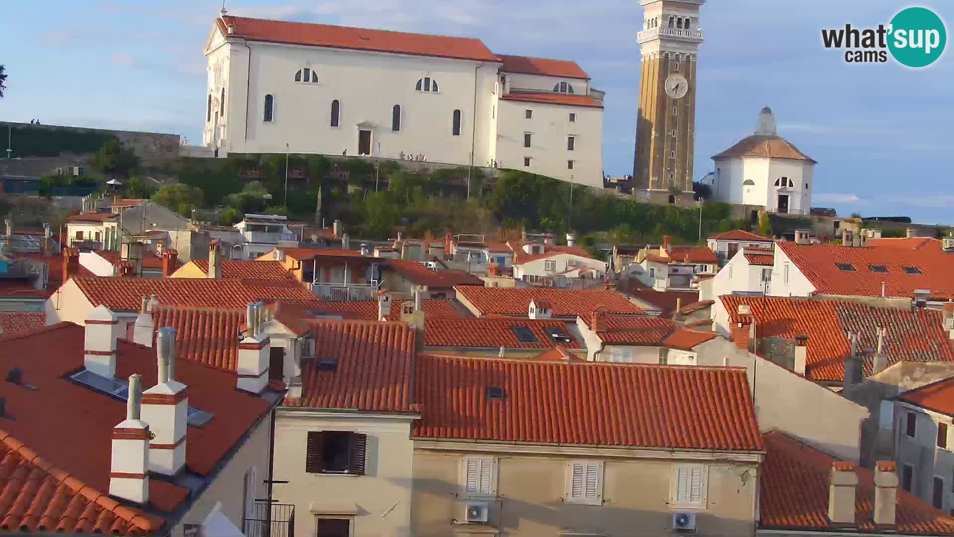 PIRAN Webcam | Strandpromenade Punta | Hotel Piran