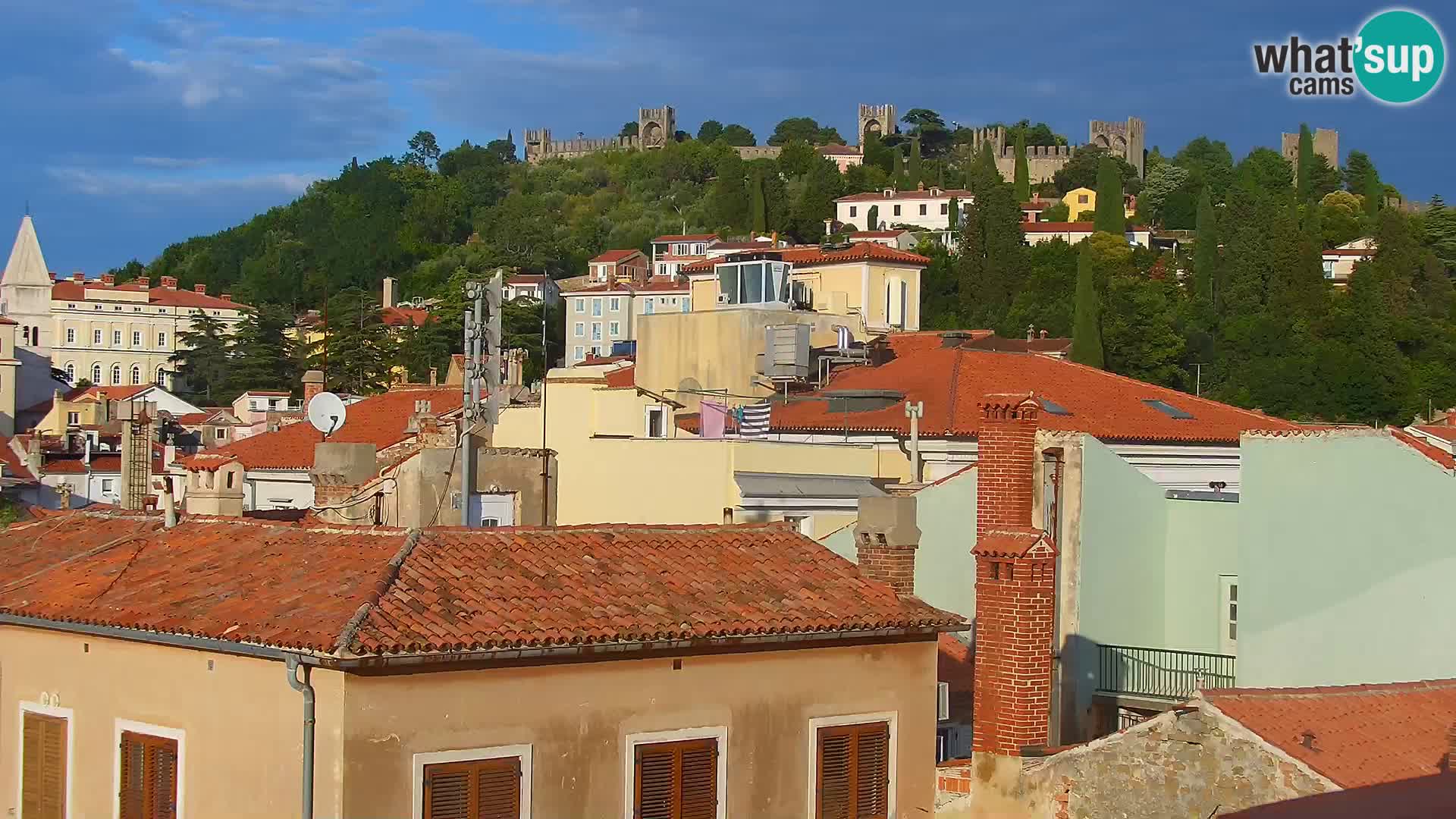 PIRAN Punta webcam | Seaside Promenade | Hotel Piran
