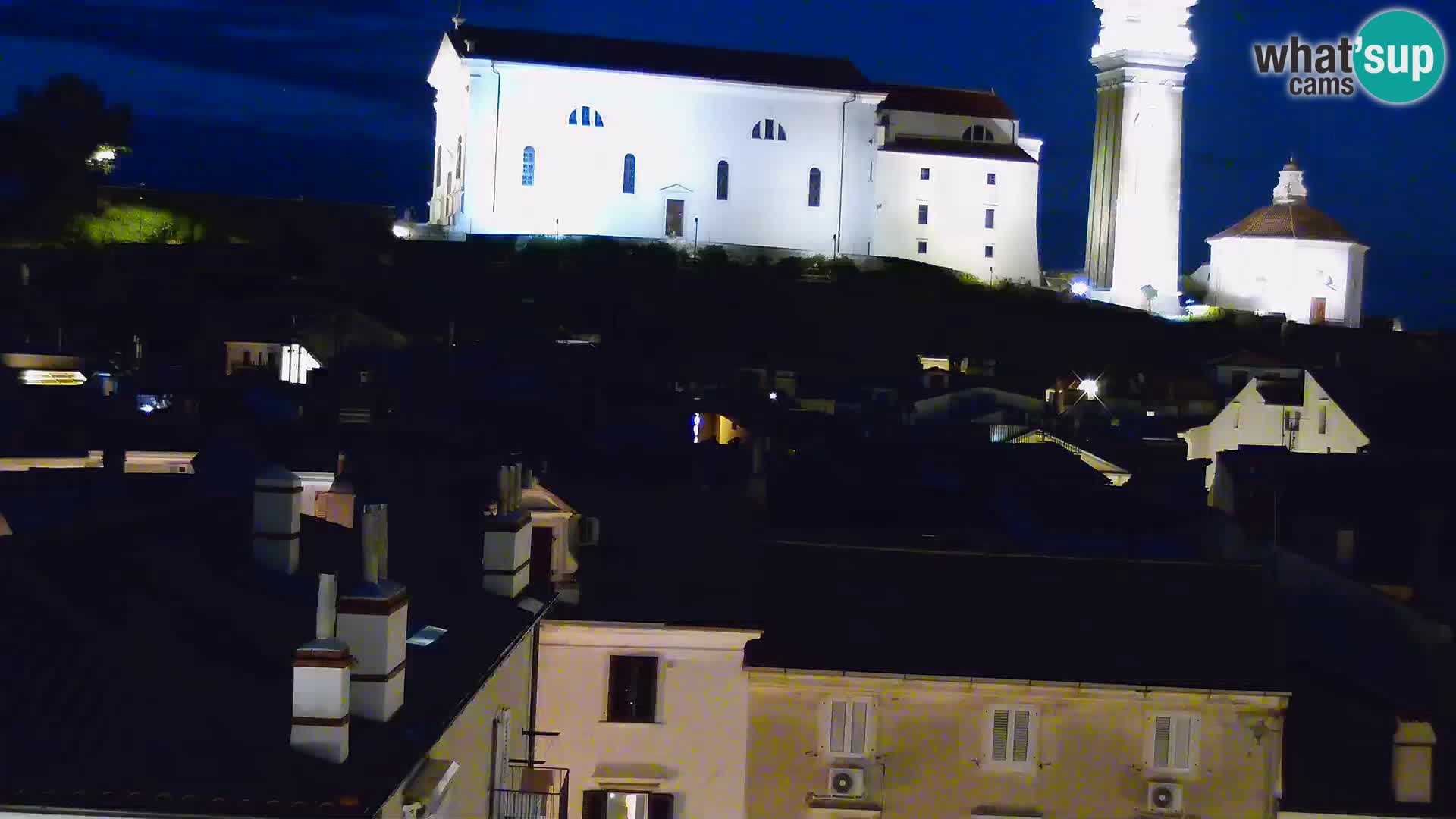 PIRAN Punta webcam | Seaside Promenade | Hotel Piran