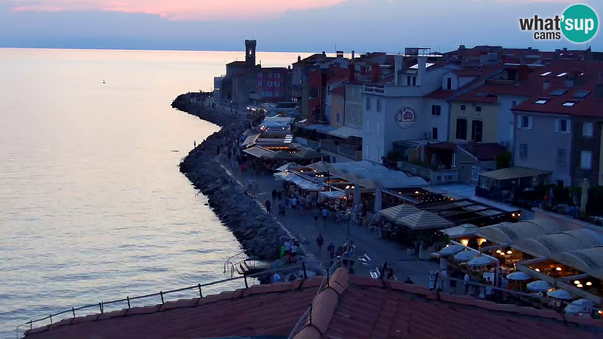 ﻿Pirano Webcam | Lungomare di Pirano | Hotel Piran