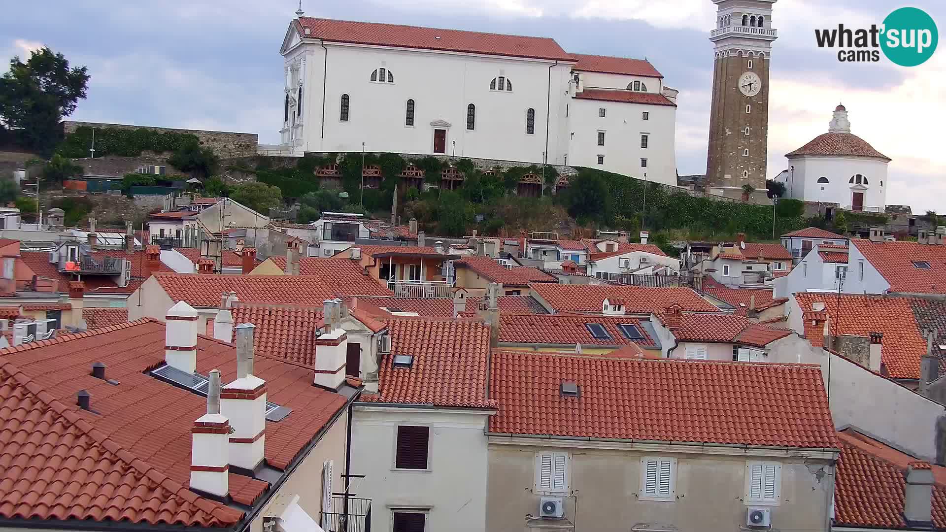 PIRAN Webcam | Strandpromenade Punta | Hotel Piran