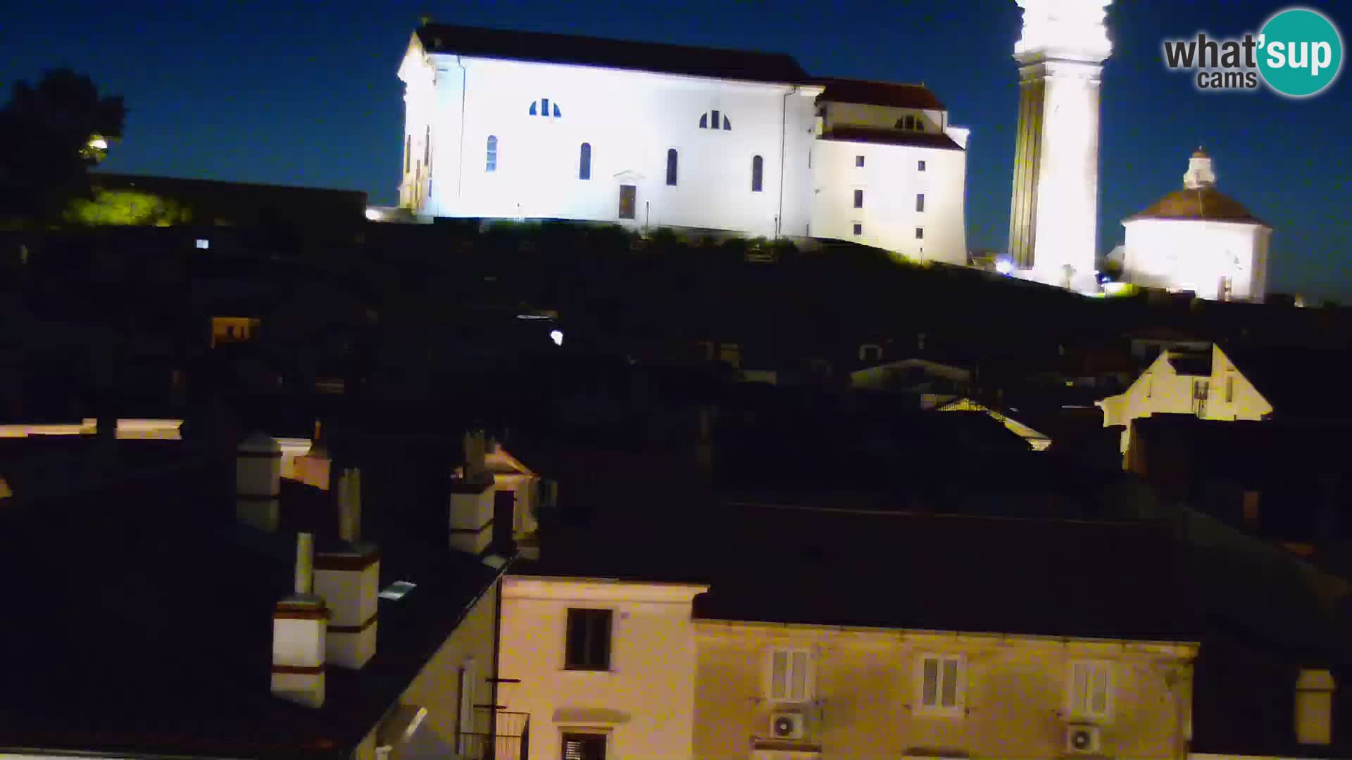 PIRAN Punta webcam | Seaside Promenade | Hotel Piran