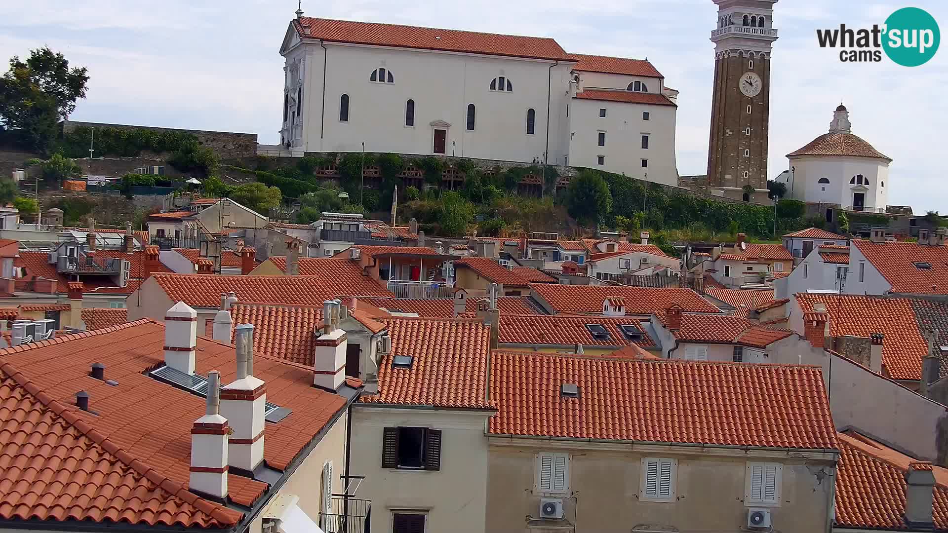 PIRAN Webcam | Strandpromenade Punta | Hotel Piran