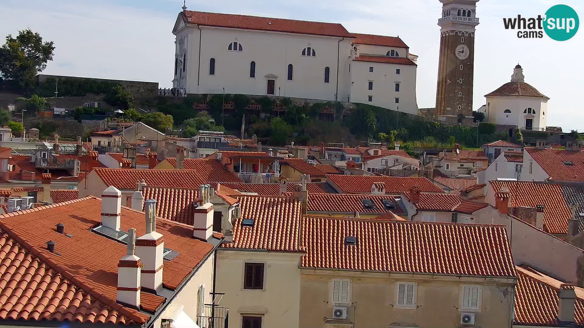 PIRAN Webcam | Strandpromenade Punta | Hotel Piran