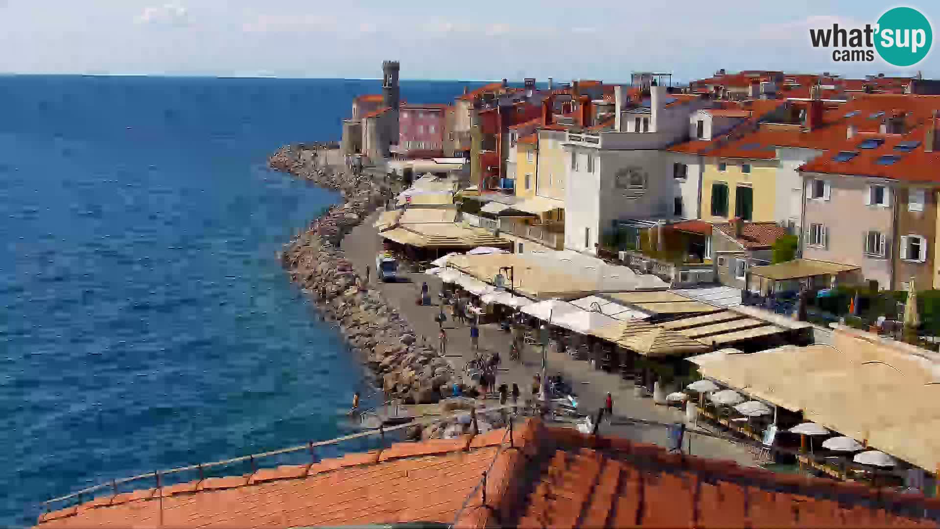 Pirano Webcam | Lungomare di Pirano | Hotel Piran
