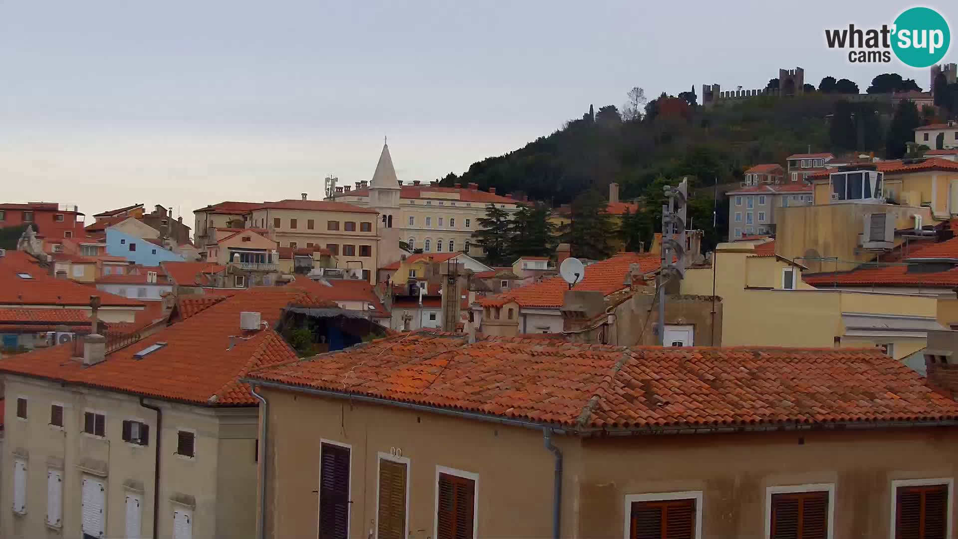 PIRAN Webcam | Strandpromenade Punta | Hotel Piran