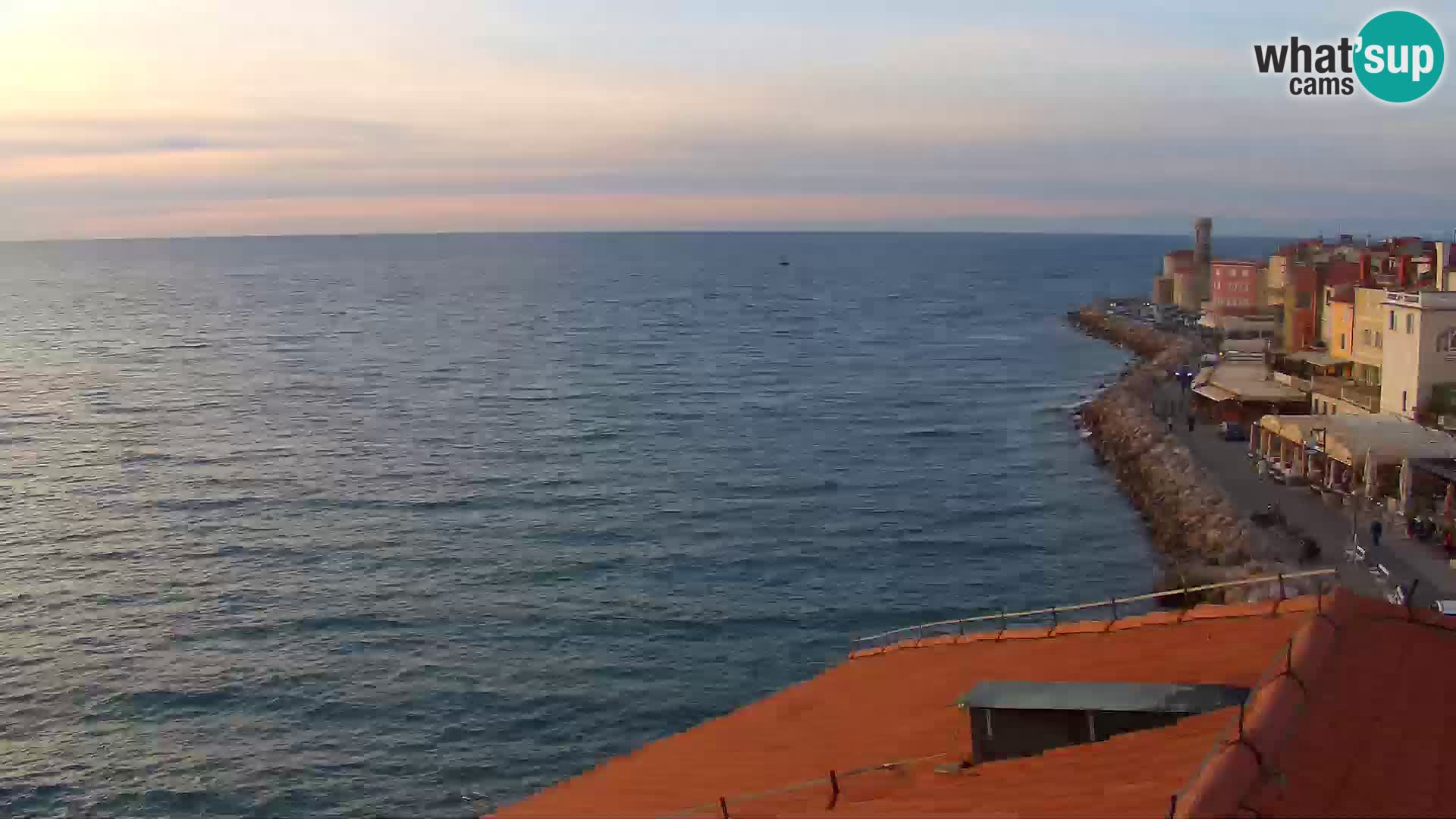 PIRAN Webcam | Strandpromenade Punta | Hotel Piran
