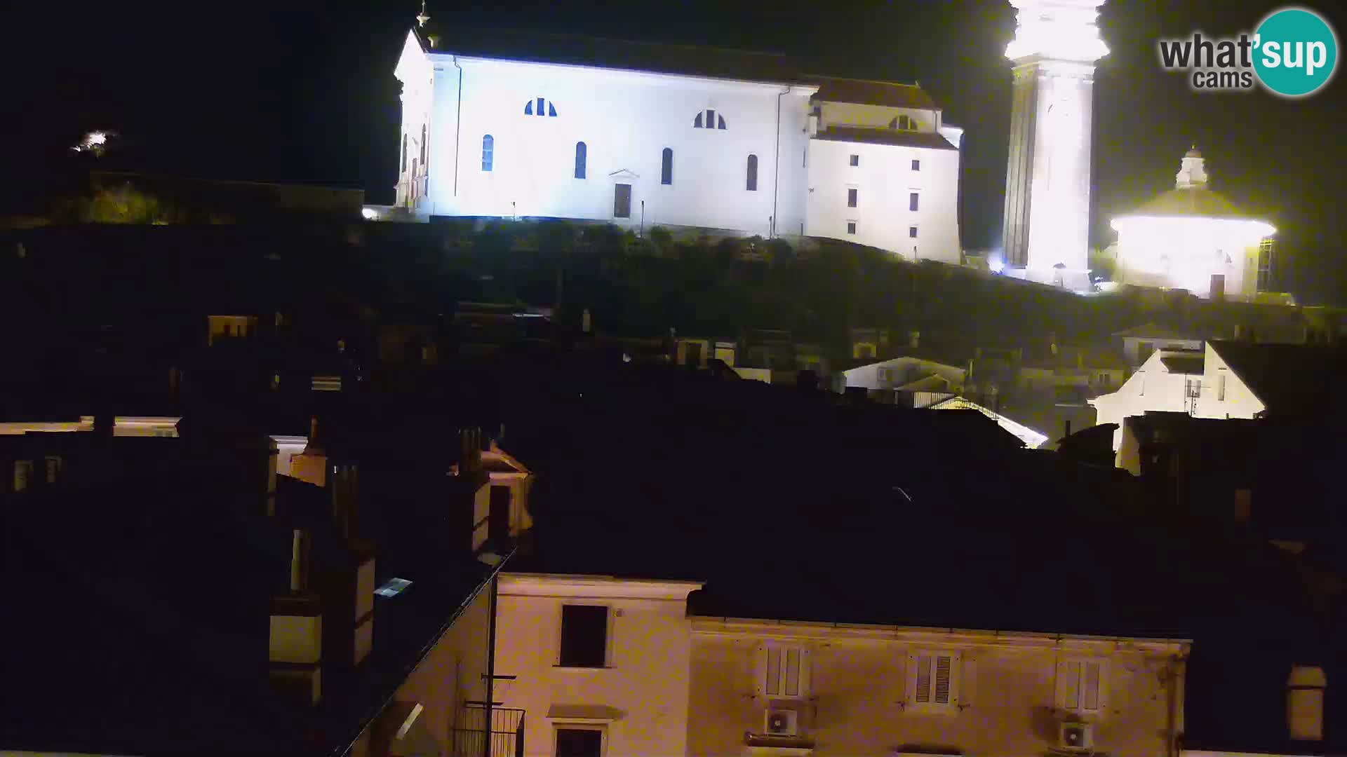 PIRAN Punta webcam | Seaside Promenade | Hotel Piran