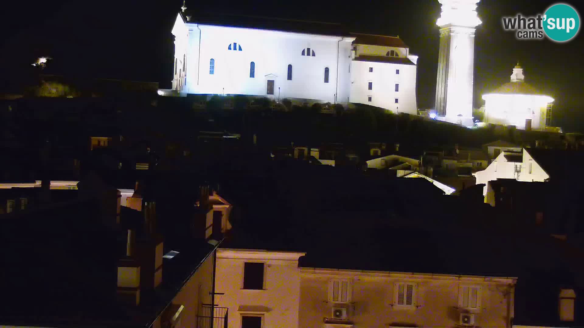 PIRAN Punta webcam | Seaside Promenade | Hotel Piran