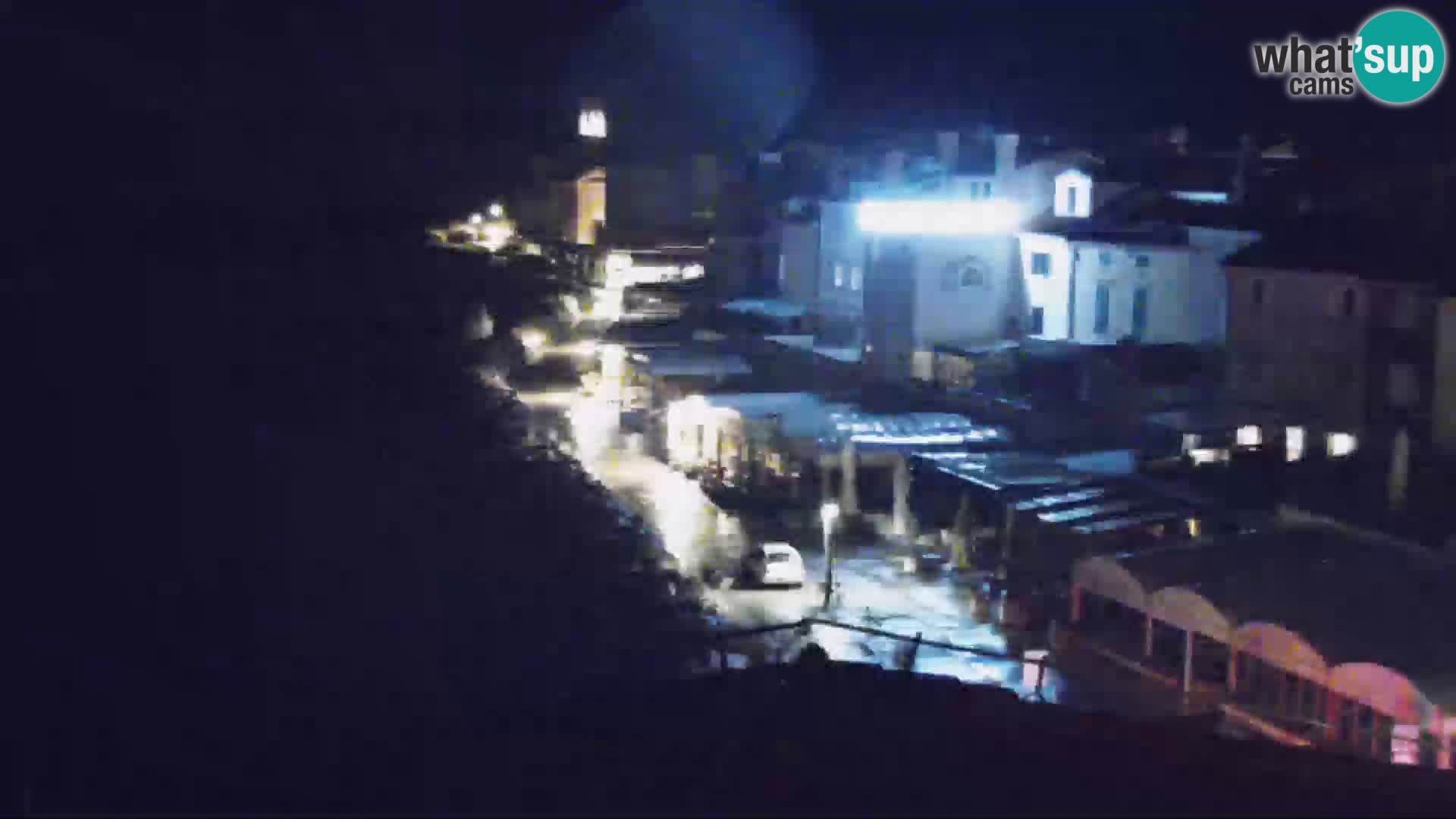 PIRAN Webcam | Strandpromenade Punta | Hotel Piran