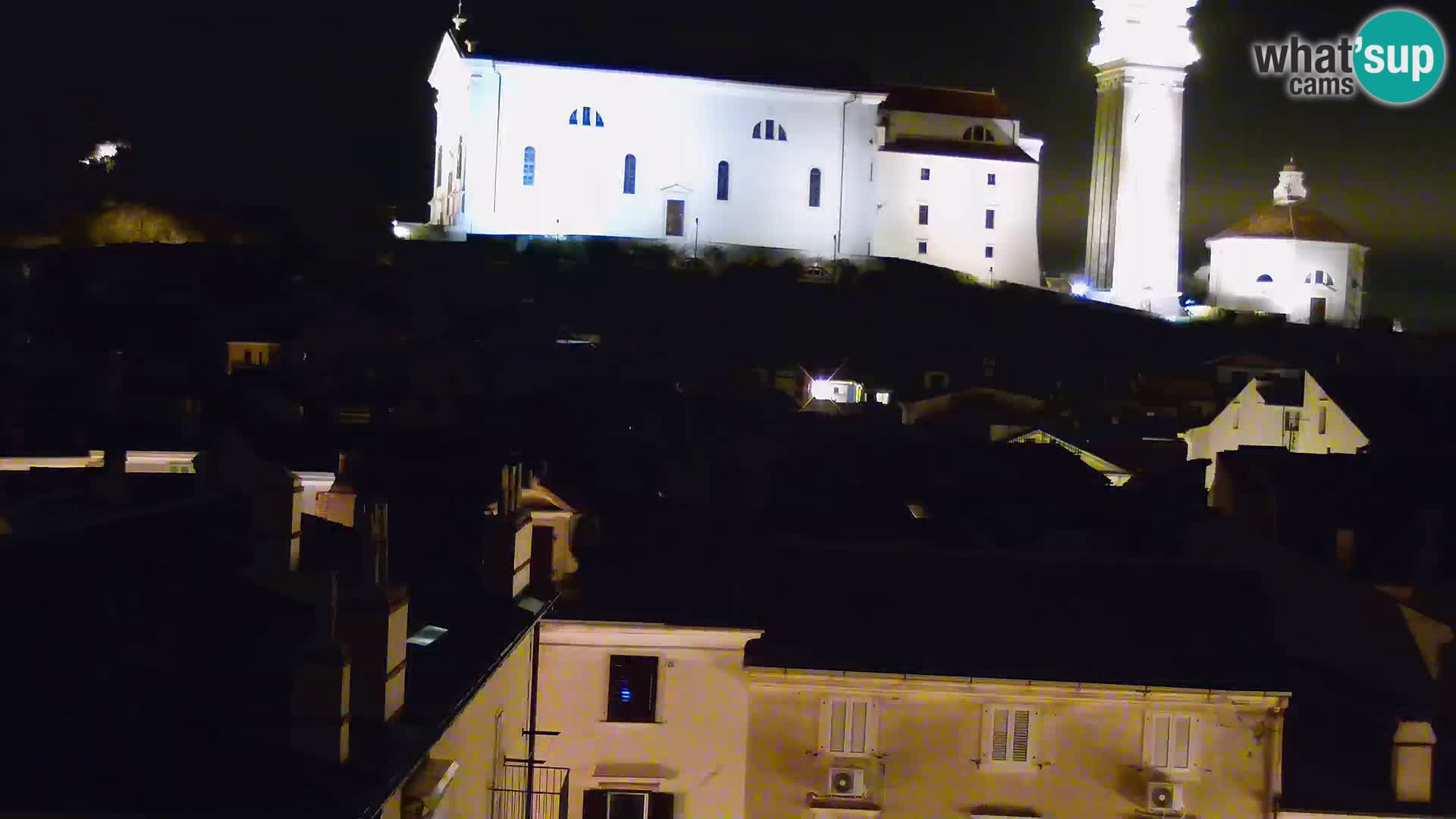 PIRAN Webcam | Strandpromenade Punta | Hotel Piran