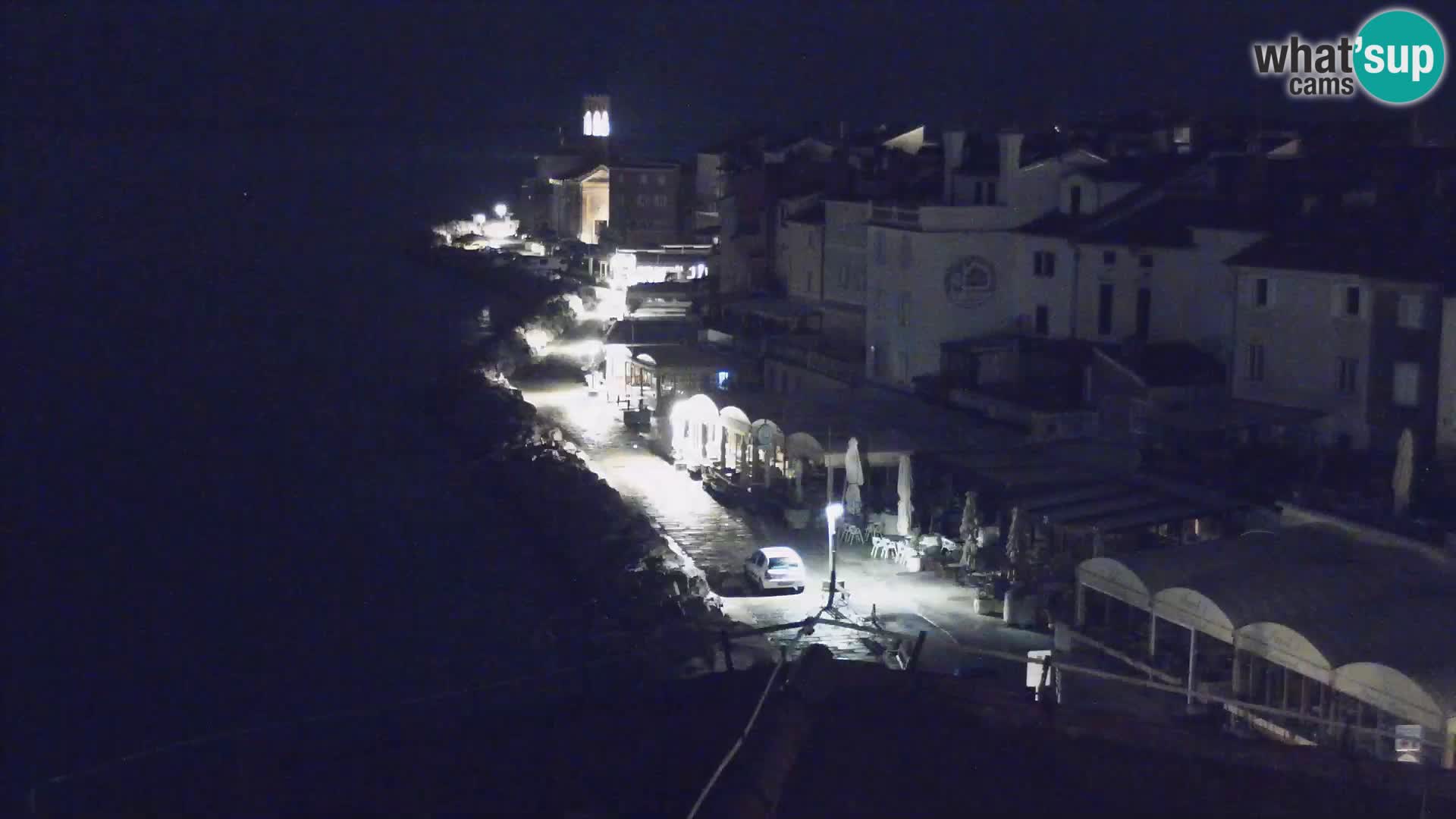 PIRAN Webcam | Strandpromenade Punta | Hotel Piran