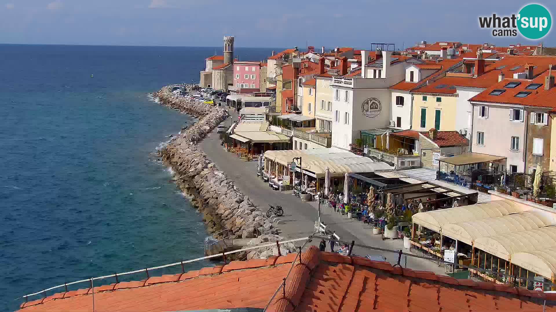 Spletna kamera Piran punta | Piransko nabrežje ¨- Hotel Piran