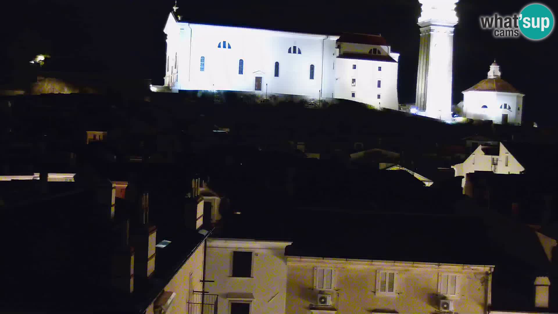 PIRAN Punta webcam | Seaside Promenade | Hotel Piran