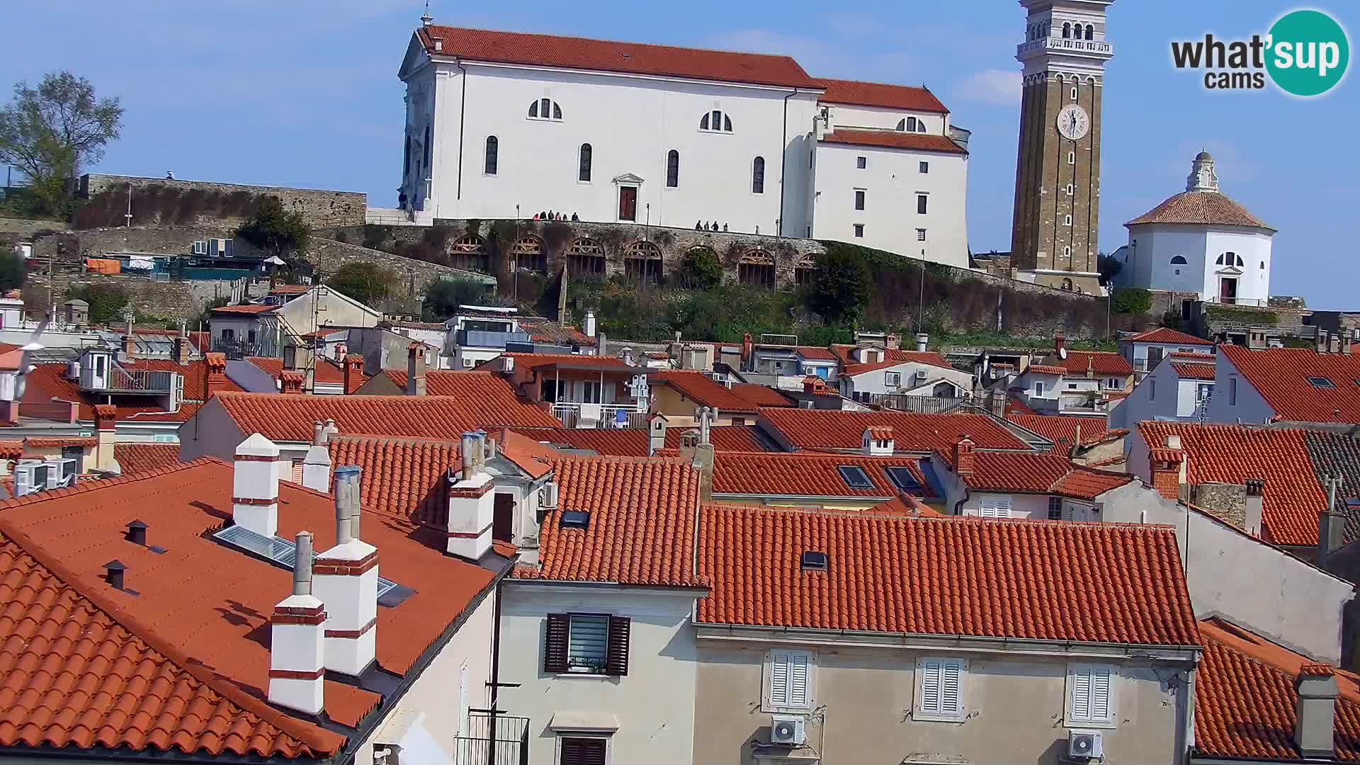 PIRAN Webcam | Strandpromenade Punta | Hotel Piran