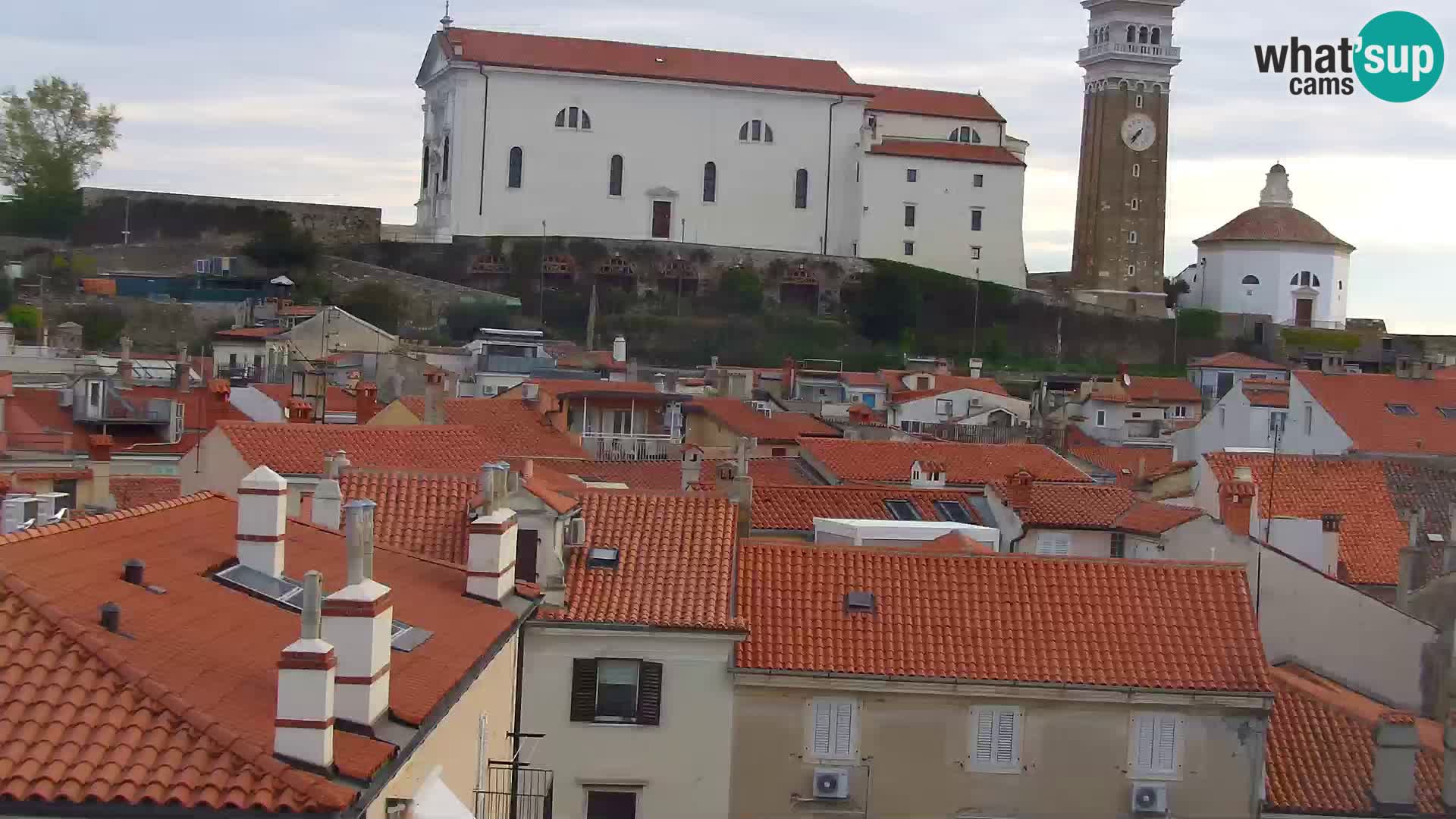 PIRAN Webcam | Strandpromenade Punta | Hotel Piran