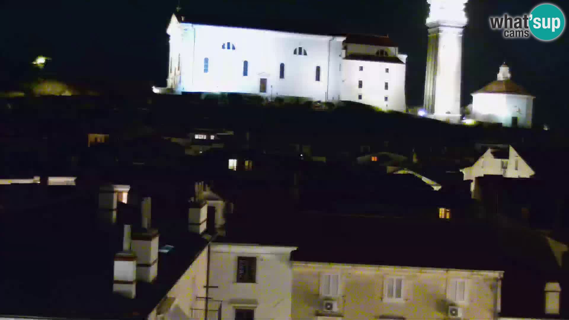 PIRAN Punta webcam | Seaside Promenade | Hotel Piran