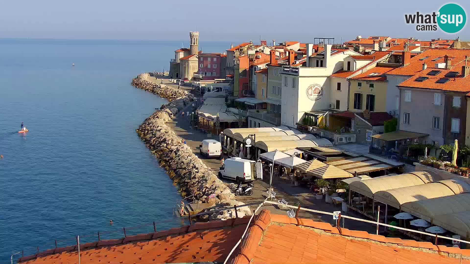 Spletna kamera Piran punta | Piransko nabrežje ¨- Hotel Piran