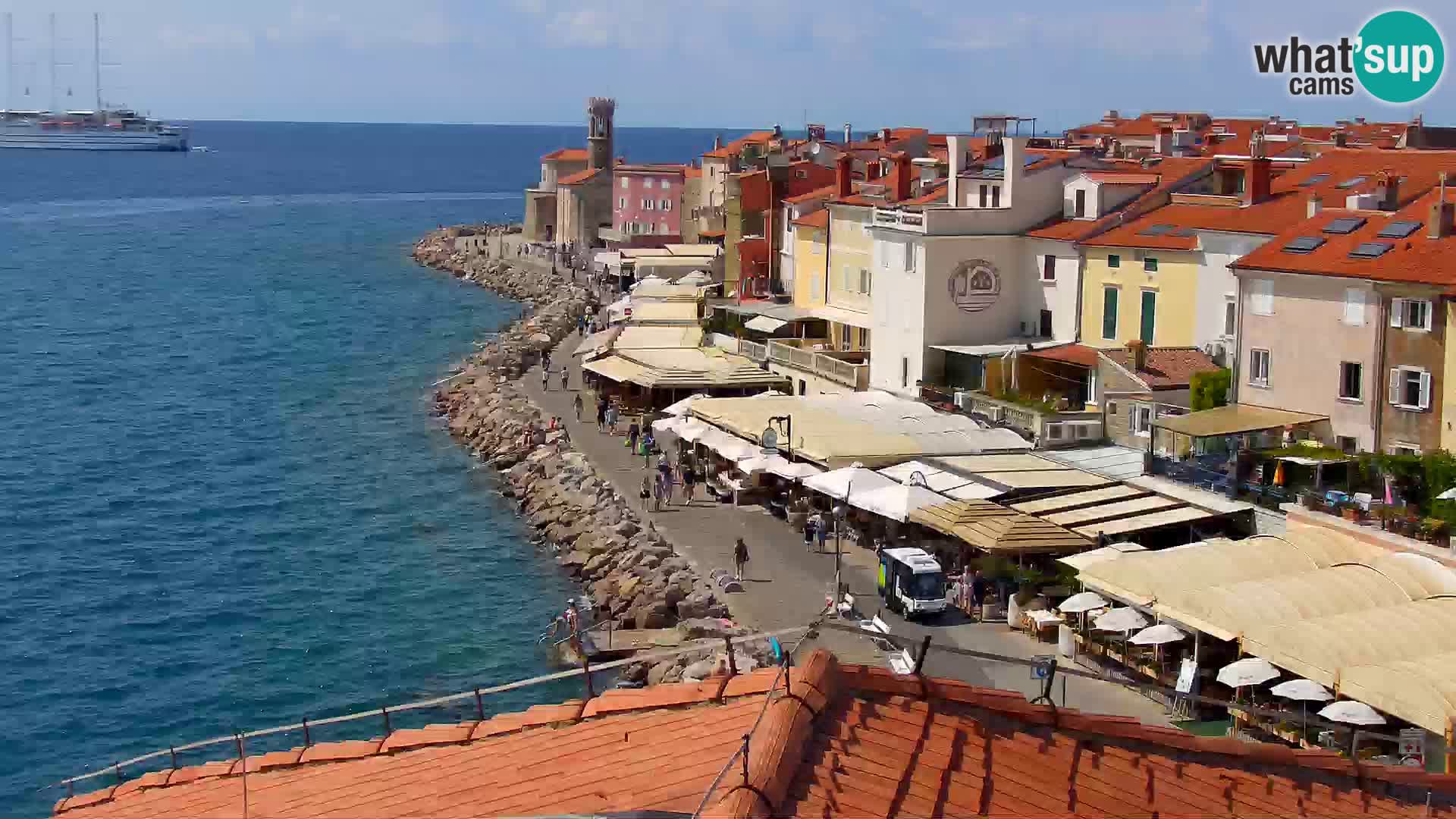 Pirano Webcam | Lungomare di Pirano | Hotel Piran