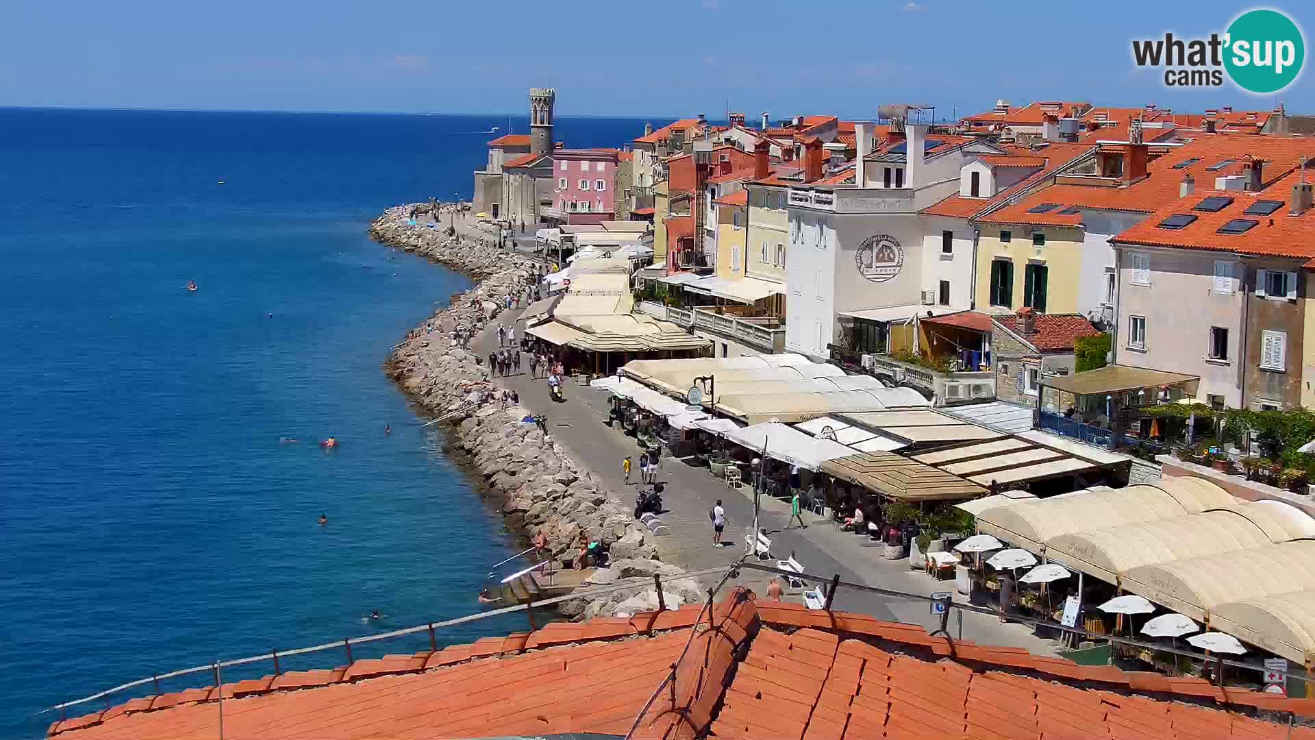Spletna kamera Piran punta | Piransko nabrežje ¨- Hotel Piran